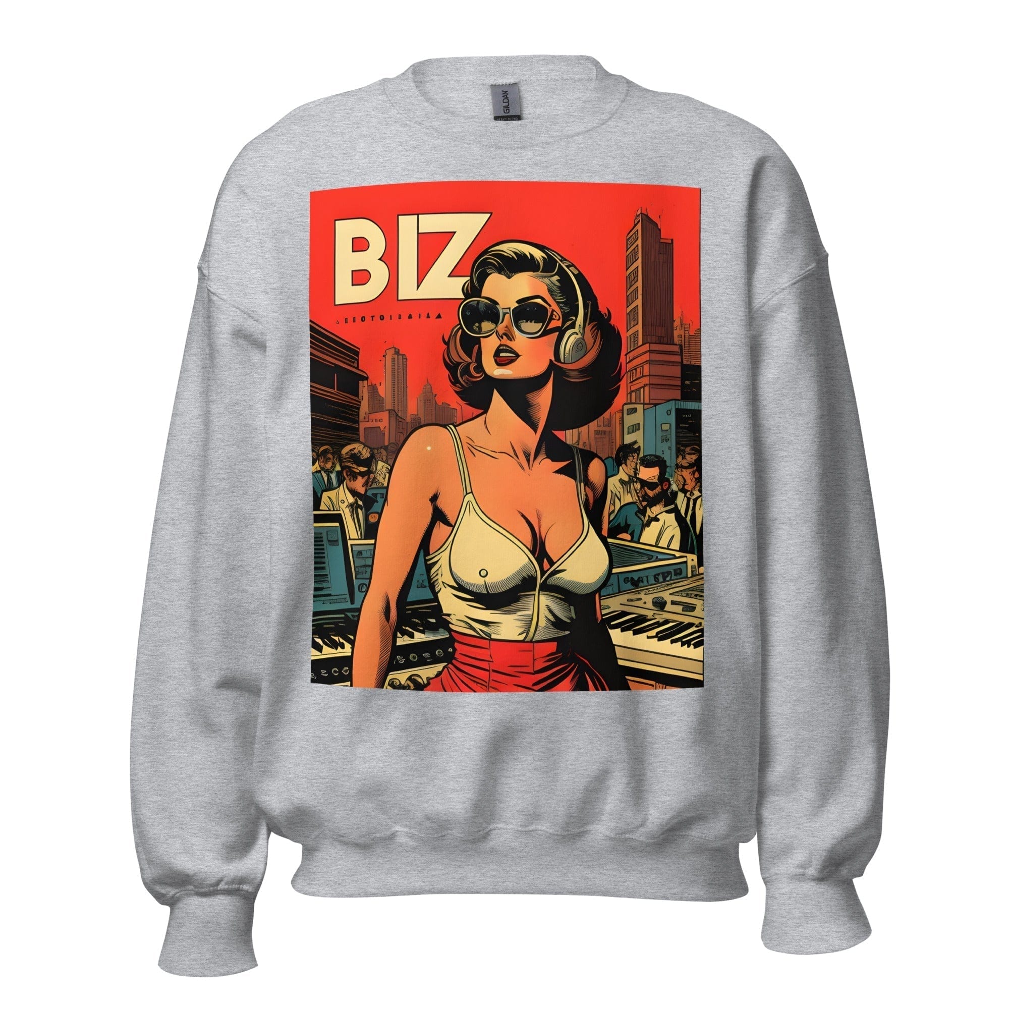 GRAPHIC T-SHIRTS Sport Grey / S Unisex Crew Neck Sweatshirt - Ibiza Night Club Heroes Comic Series v.7