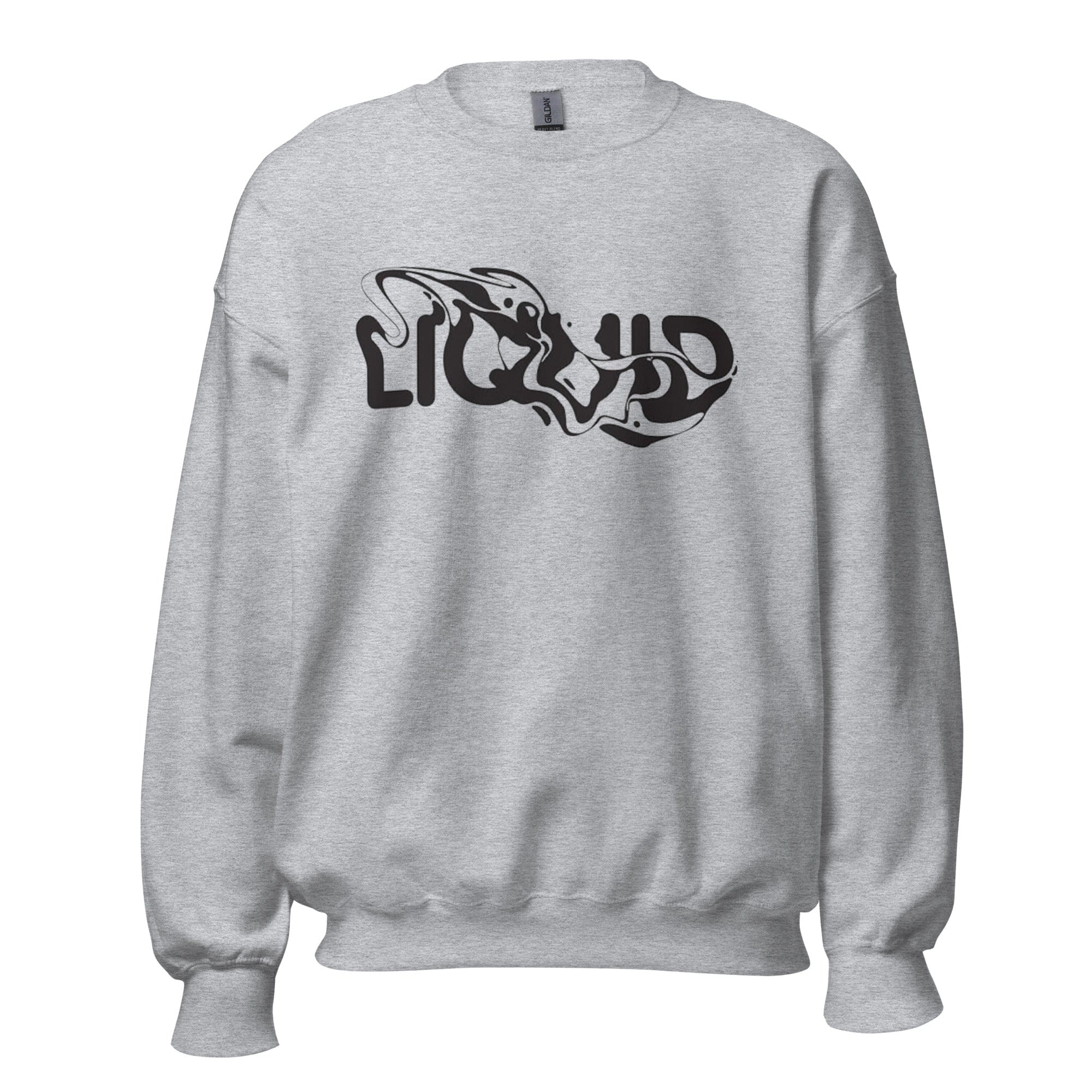 GRAPHIC T-SHIRTS Sport Grey / S Unisex Crew Neck Sweatshirt - Liquid