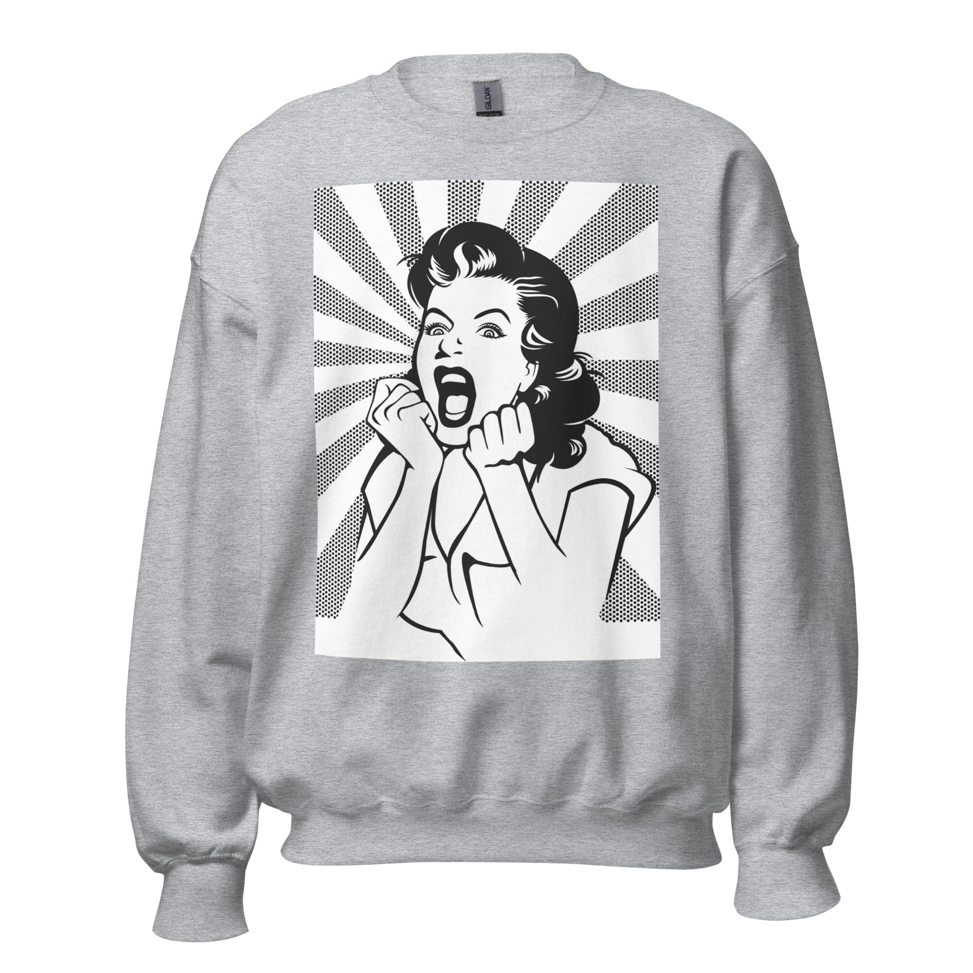 GRAPHIC T-SHIRTS Sport Grey / S Unisex Crew Neck Sweatshirt - Raging Housewife