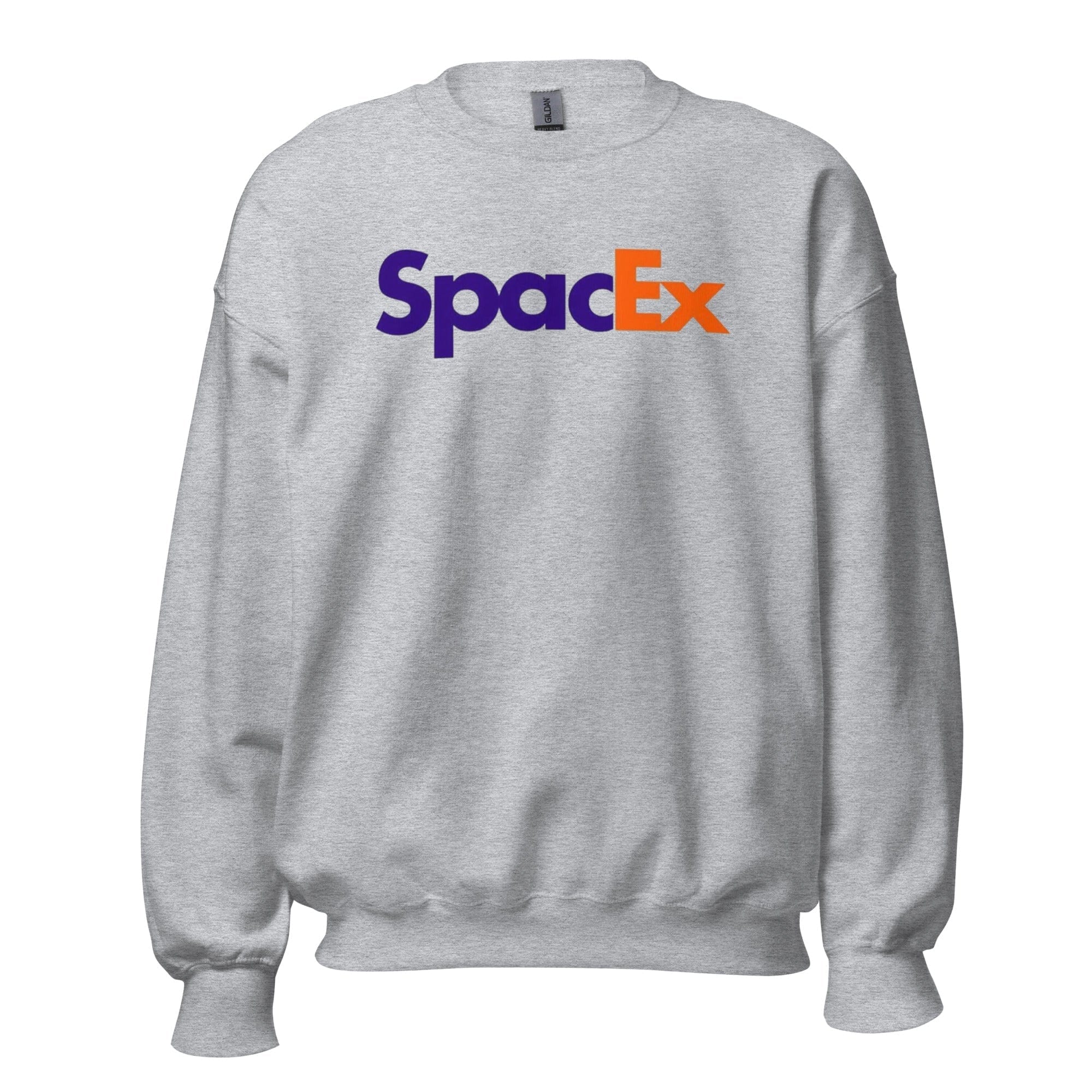 GRAPHIC T-SHIRTS Sport Grey / S Unisex Crew Neck Sweatshirt - SpaceX