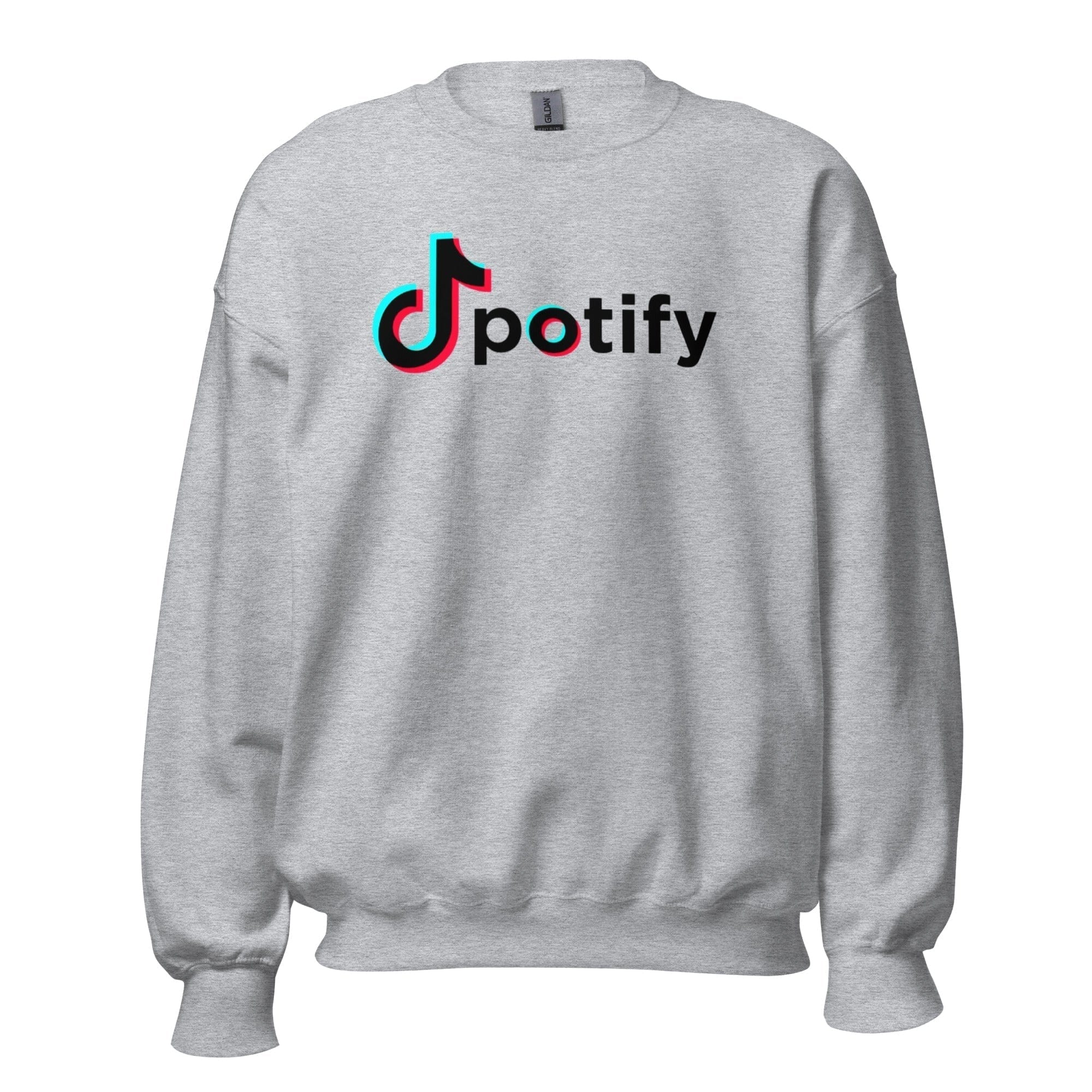 GRAPHIC T-SHIRTS Sport Grey / S Unisex Crew Neck Sweatshirt - Spotify