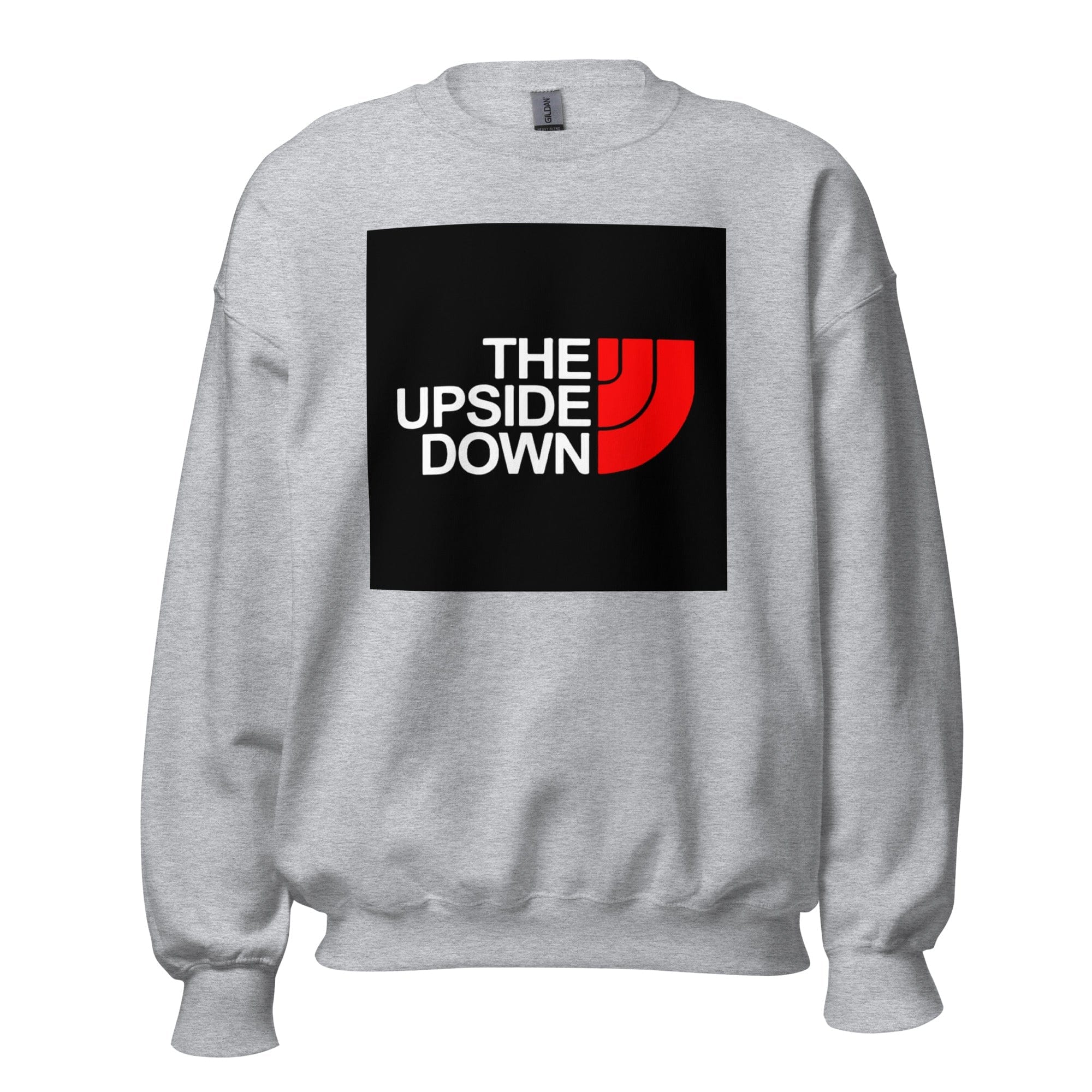 GRAPHIC T-SHIRTS Sport Grey / S Unisex Crew Neck Sweatshirt - The Upside Down