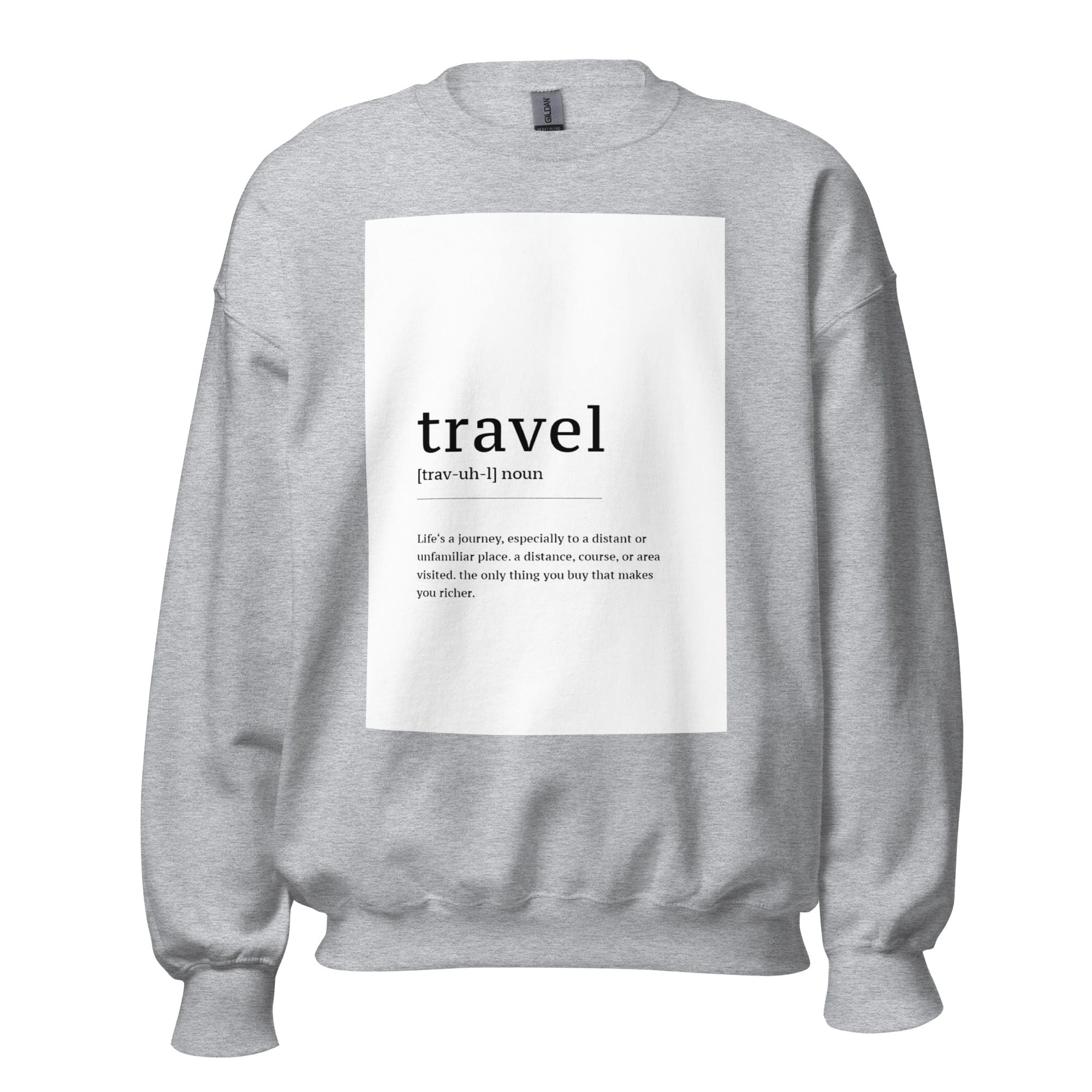 GRAPHIC T-SHIRTS Sport Grey / S Unisex Crew Neck Sweatshirt - Travel