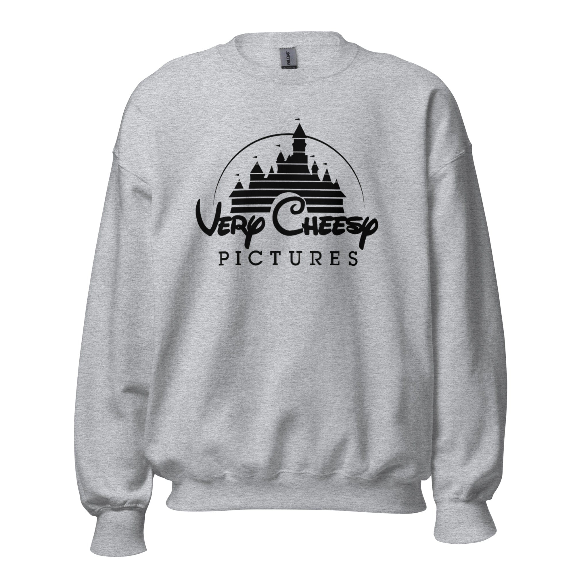 GRAPHIC T-SHIRTS Sport Grey / S Unisex Crew Neck Sweatshirt - Very Cheesy Pictures