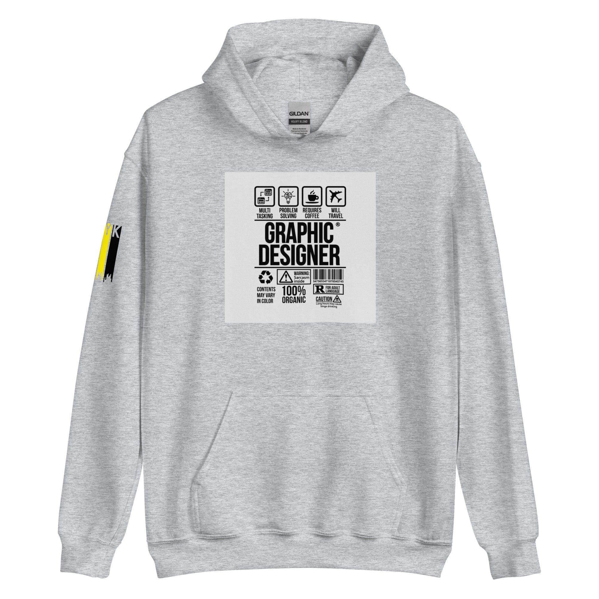 GRAPHIC T-SHIRTS Sport Grey / S Unisex Heavy Blend Hoodie - Graphic Designer CMYK