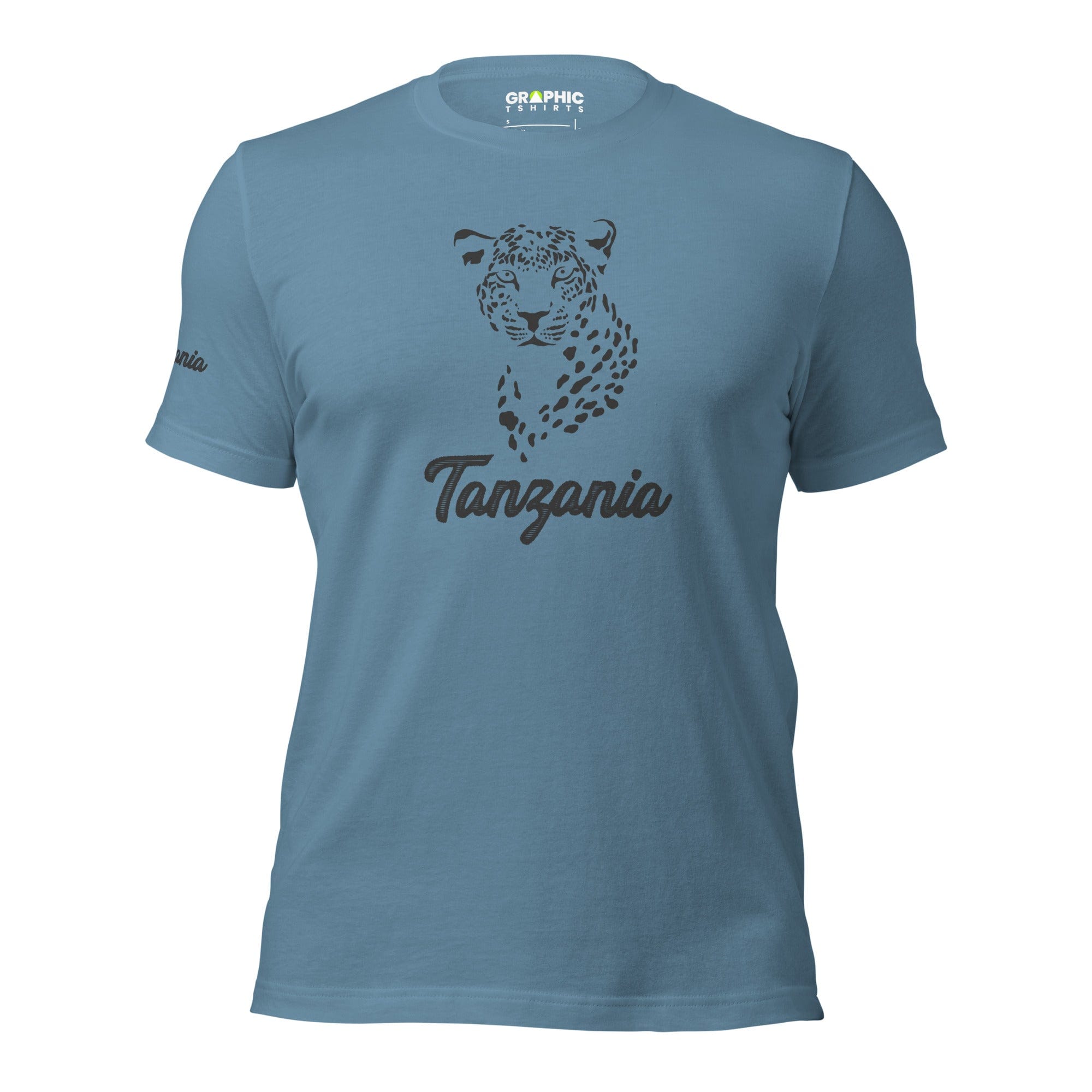 GRAPHIC T-SHIRTS Steel Blue / S Unisex Crew Neck T-Shirt - Tanzania