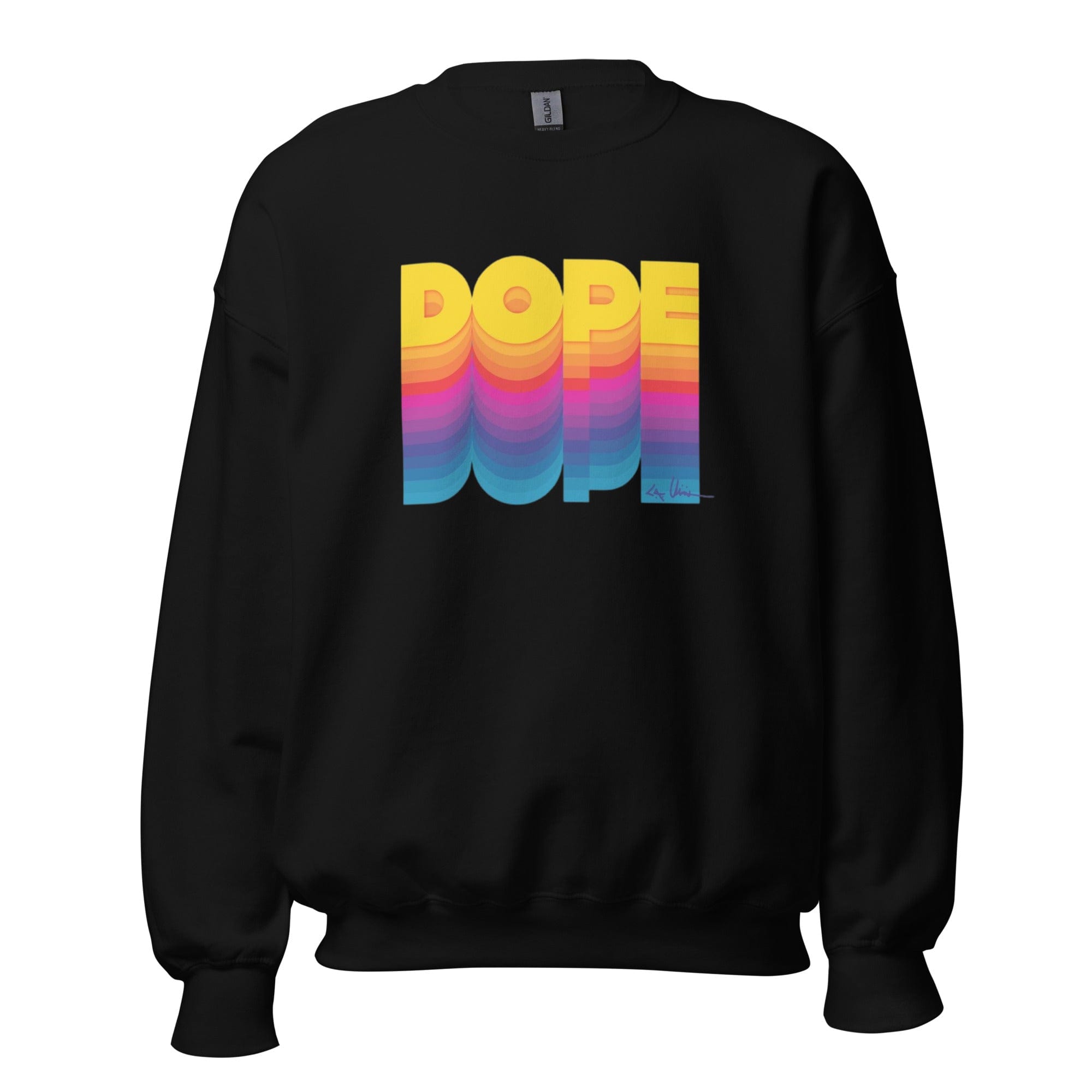 GRAPHIC T-SHIRTS Sweatshirt Black / S Unisex Crew Neck Sweatshirt - Dope