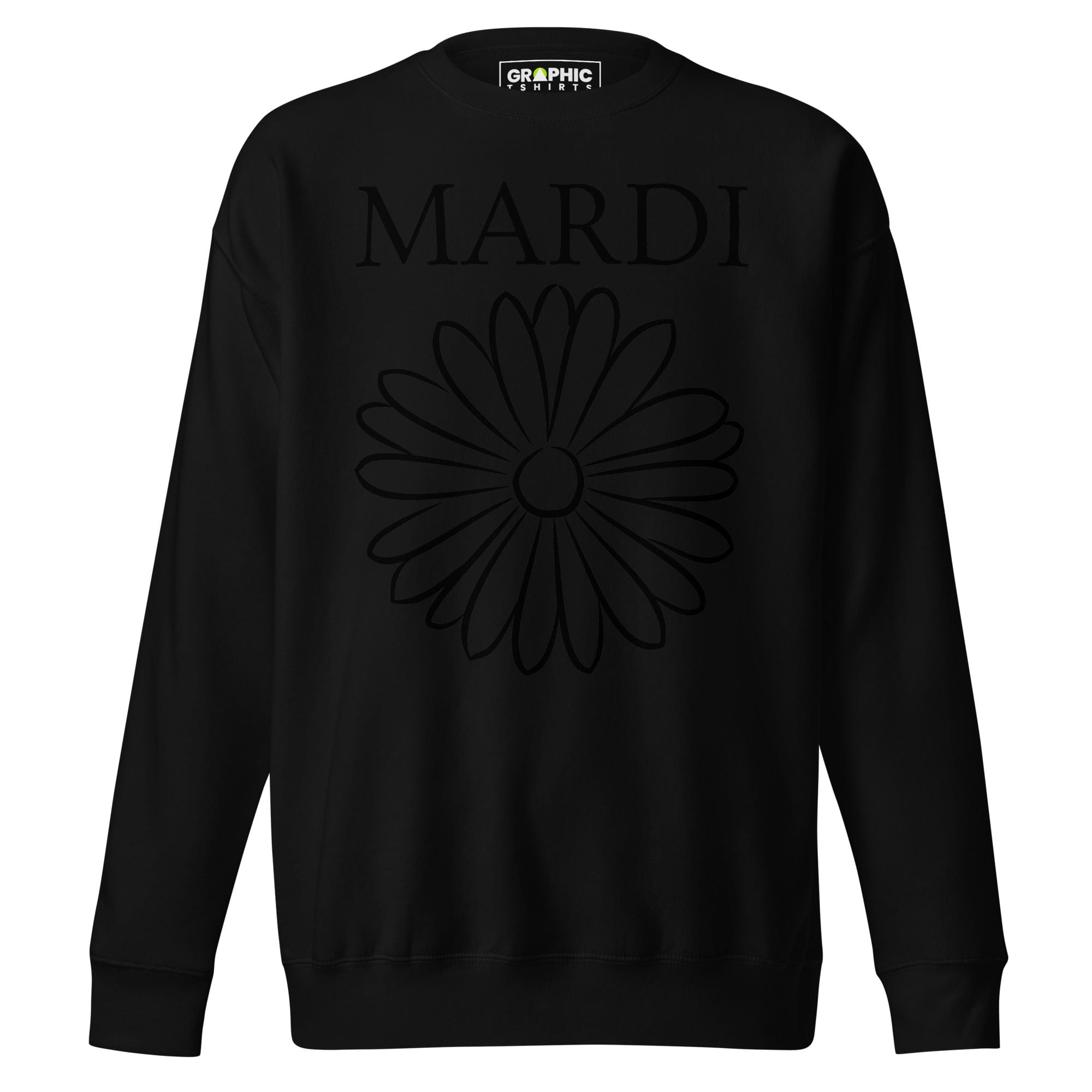 GRAPHIC T-SHIRTS Sweatshirt Black / S Unisex Premium Sweatshirt - Mardi