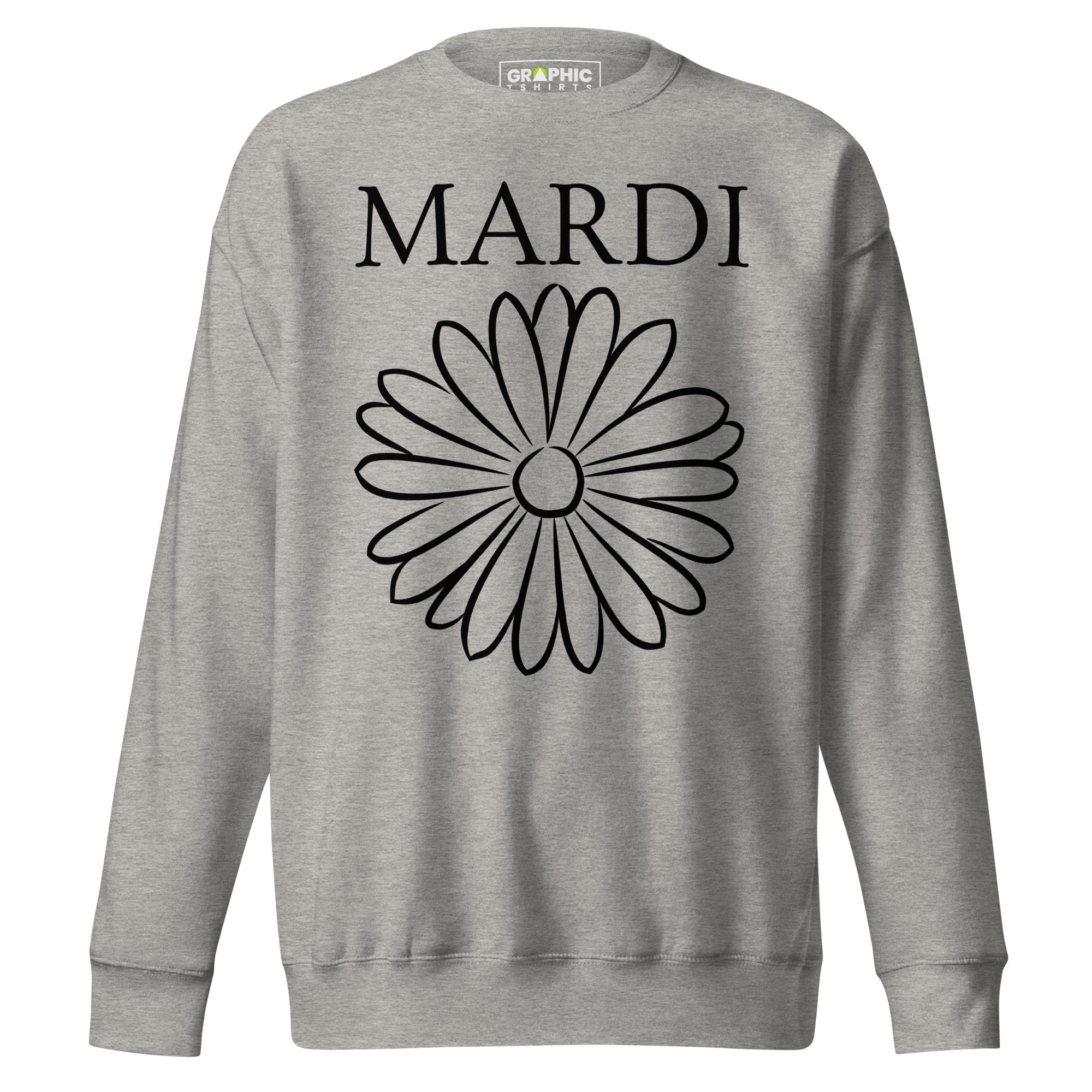 GRAPHIC T-SHIRTS Sweatshirt Carbon Grey / S Unisex Premium Sweatshirt - Mardi