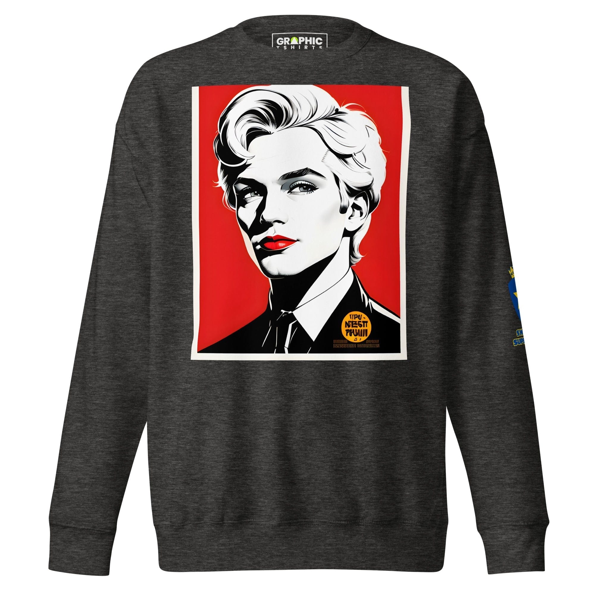 GRAPHIC T-SHIRTS Sweatshirt Charcoal Heather / S Unisex Premium Sweatshirt - Swedish Superstar Series v.14