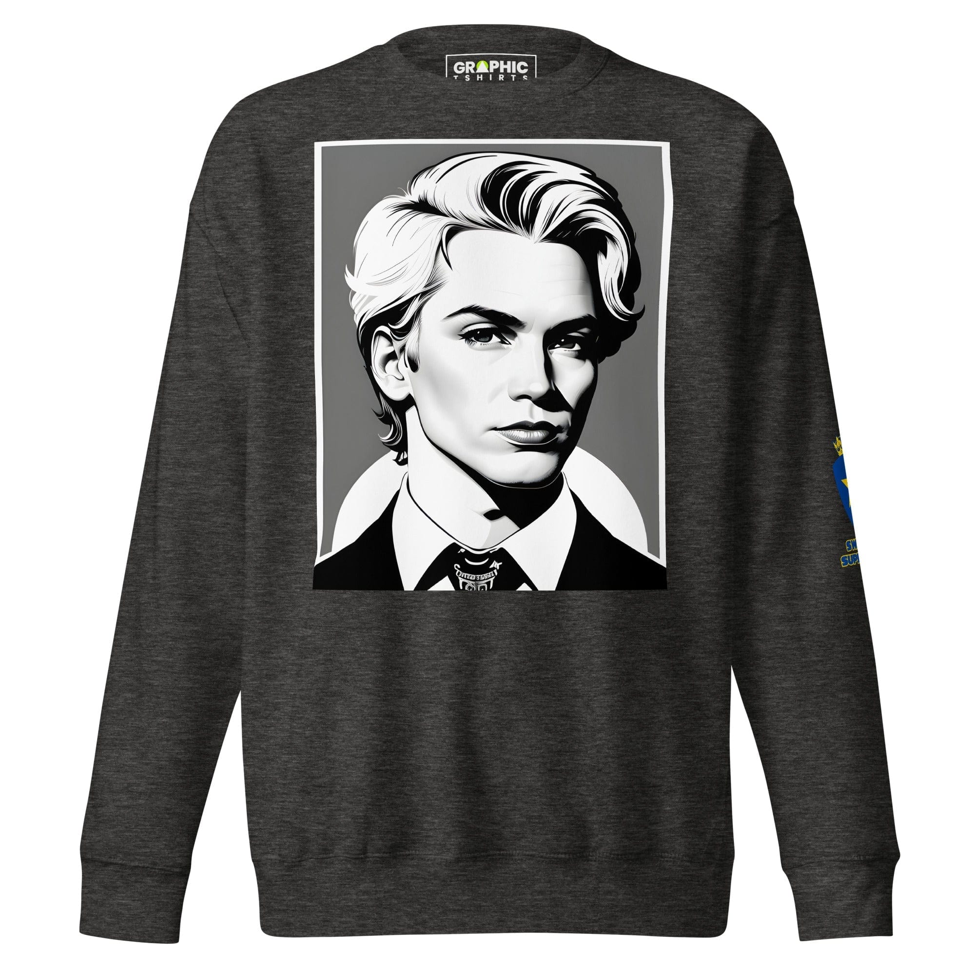 GRAPHIC T-SHIRTS Sweatshirt Charcoal Heather / S Unisex Premium Sweatshirt - Swedish Superstar Series v.26