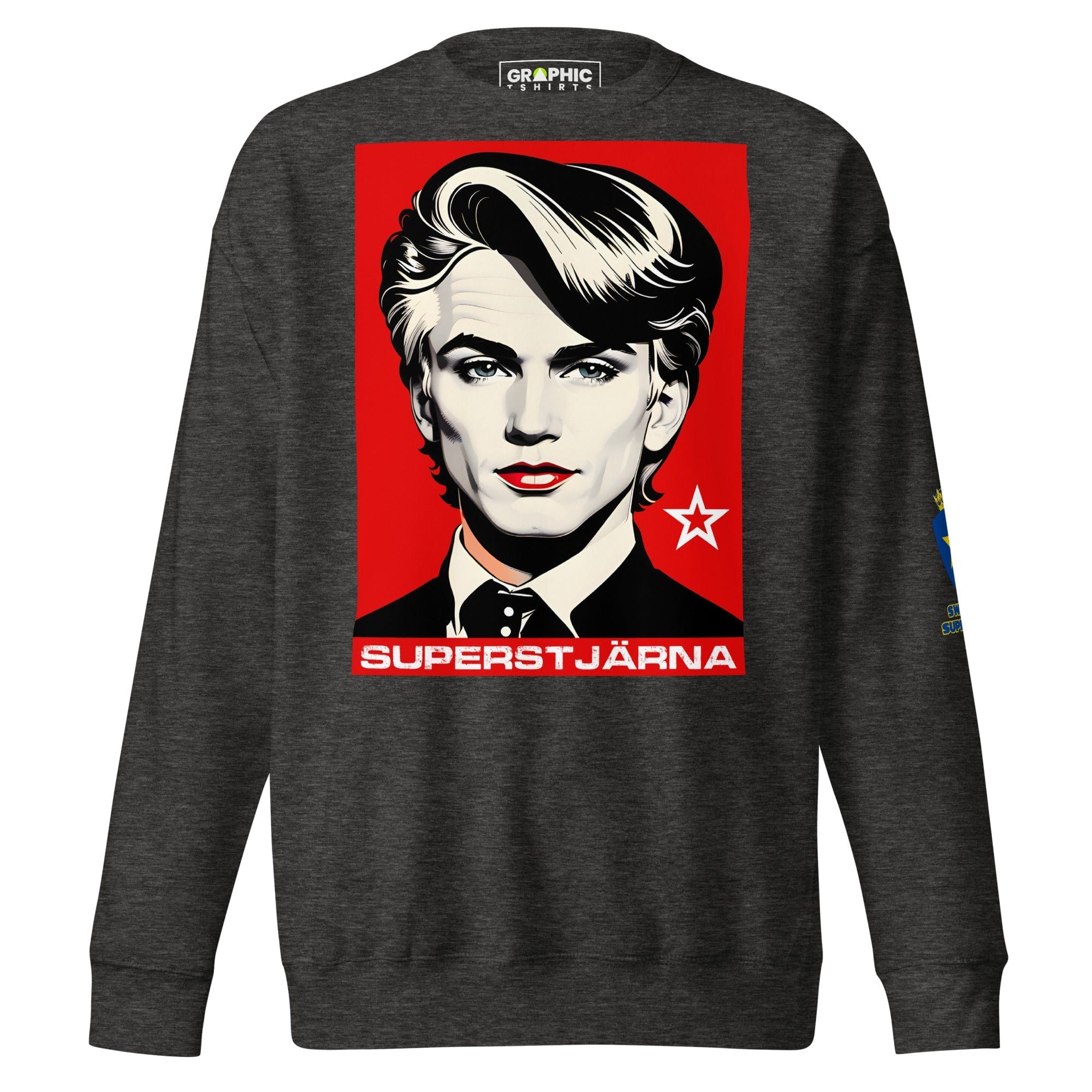 GRAPHIC T-SHIRTS Sweatshirt Charcoal Heather / S Unisex Premium Sweatshirt - Swedish Superstar Series v.4