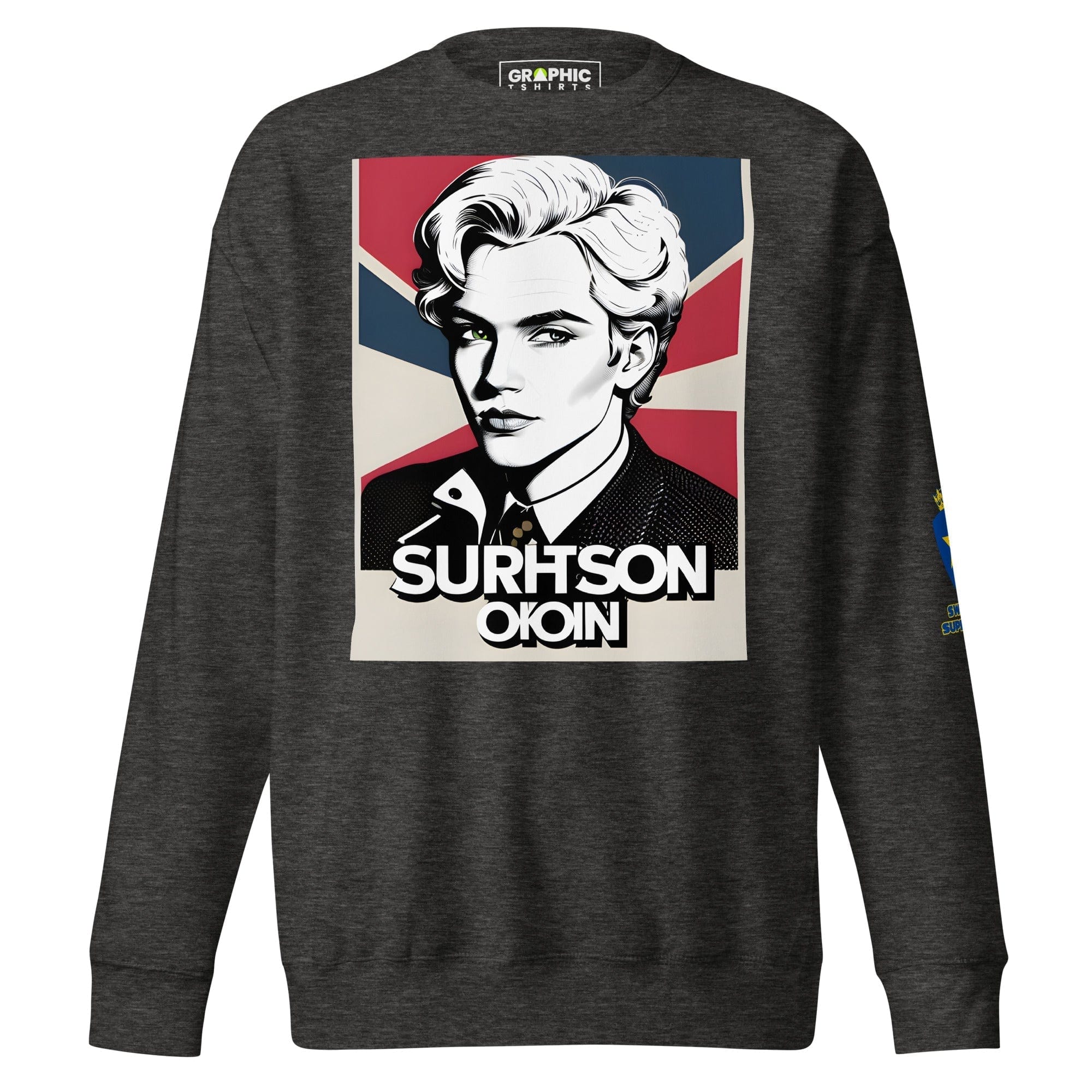 GRAPHIC T-SHIRTS Sweatshirt Charcoal Heather / S Unisex Premium Sweatshirt - Swedish Superstar Series v.7