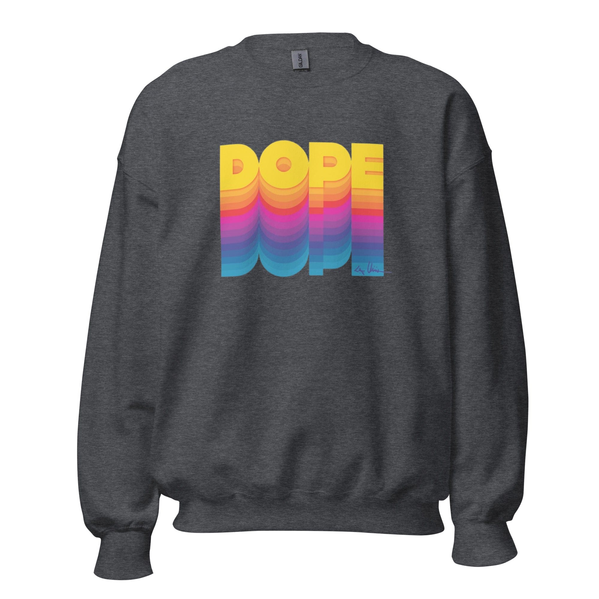 GRAPHIC T-SHIRTS Sweatshirt Dark Heather / S Unisex Crew Neck Sweatshirt - DOPE