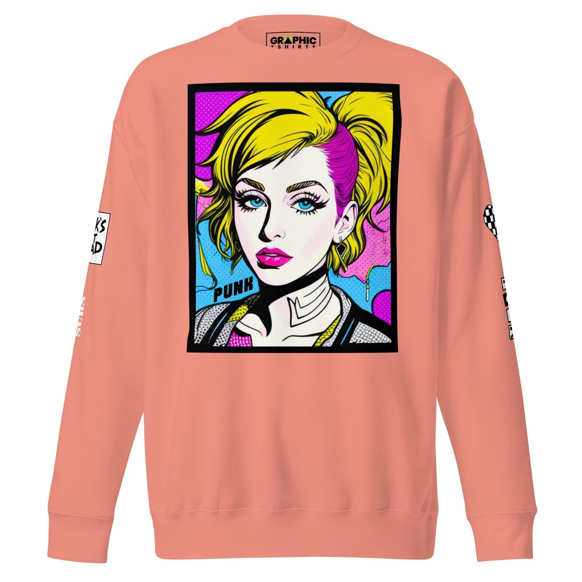 GRAPHIC T-SHIRTS Sweatshirt Dusty Rose / S Unisex Premium Sweatshirt - Punk Pop Art Scene 2