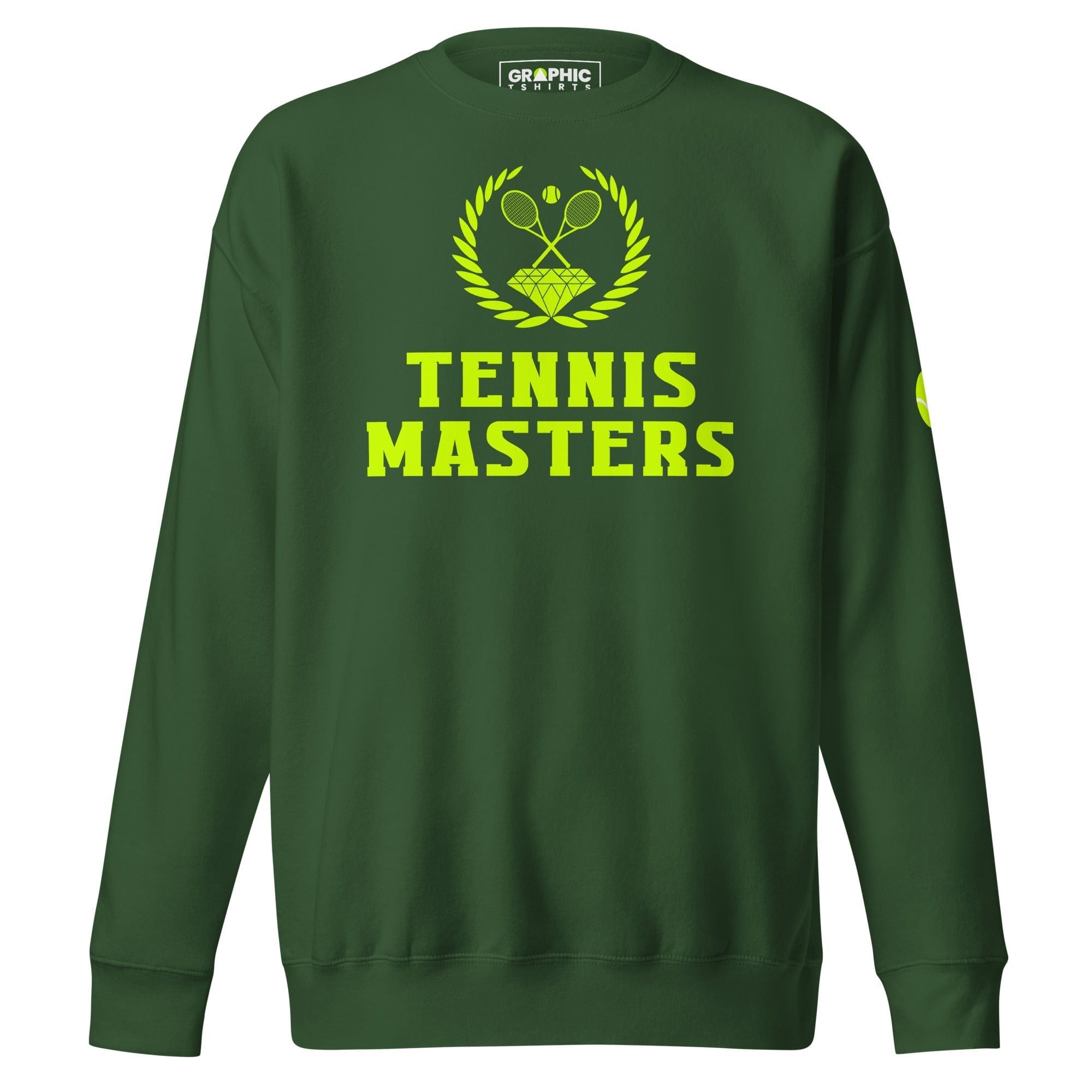 GRAPHIC T-SHIRTS Sweatshirt Forest Green / S Unisex Premium Sweatshirt - Tennis Masters Astana