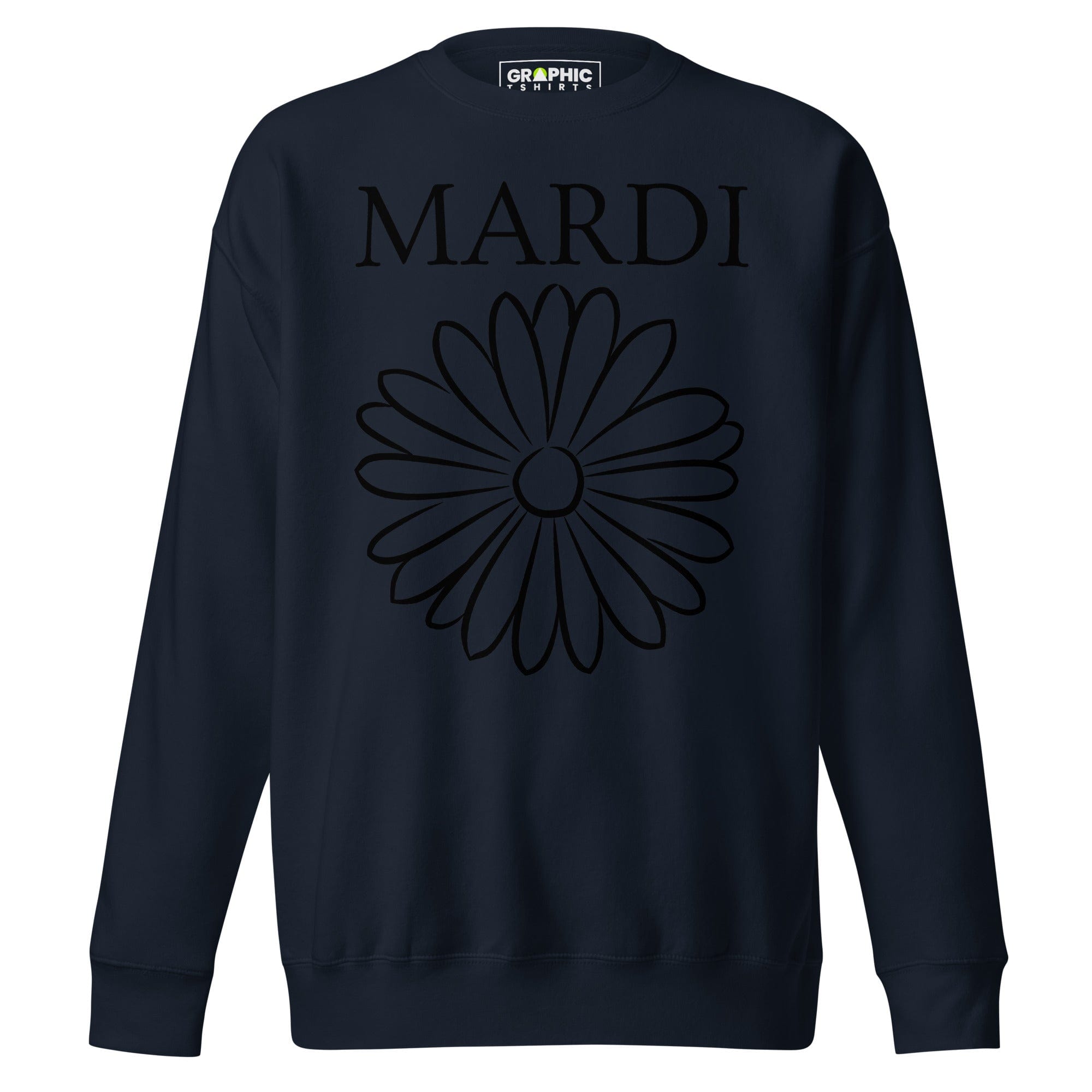 GRAPHIC T-SHIRTS Sweatshirt Navy Blazer / S Unisex Premium Sweatshirt - Mardi