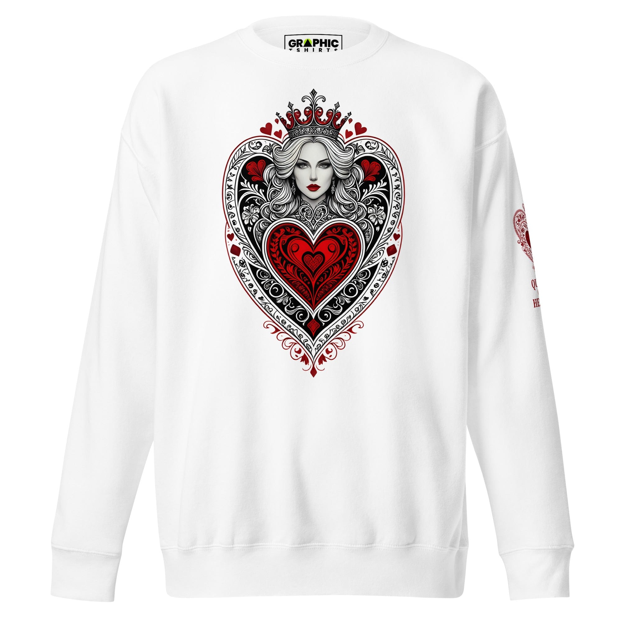 GRAPHIC T-SHIRTS Sweatshirt S Unisex Premium Sweatshirt - Queen Of Hearts Series v.35