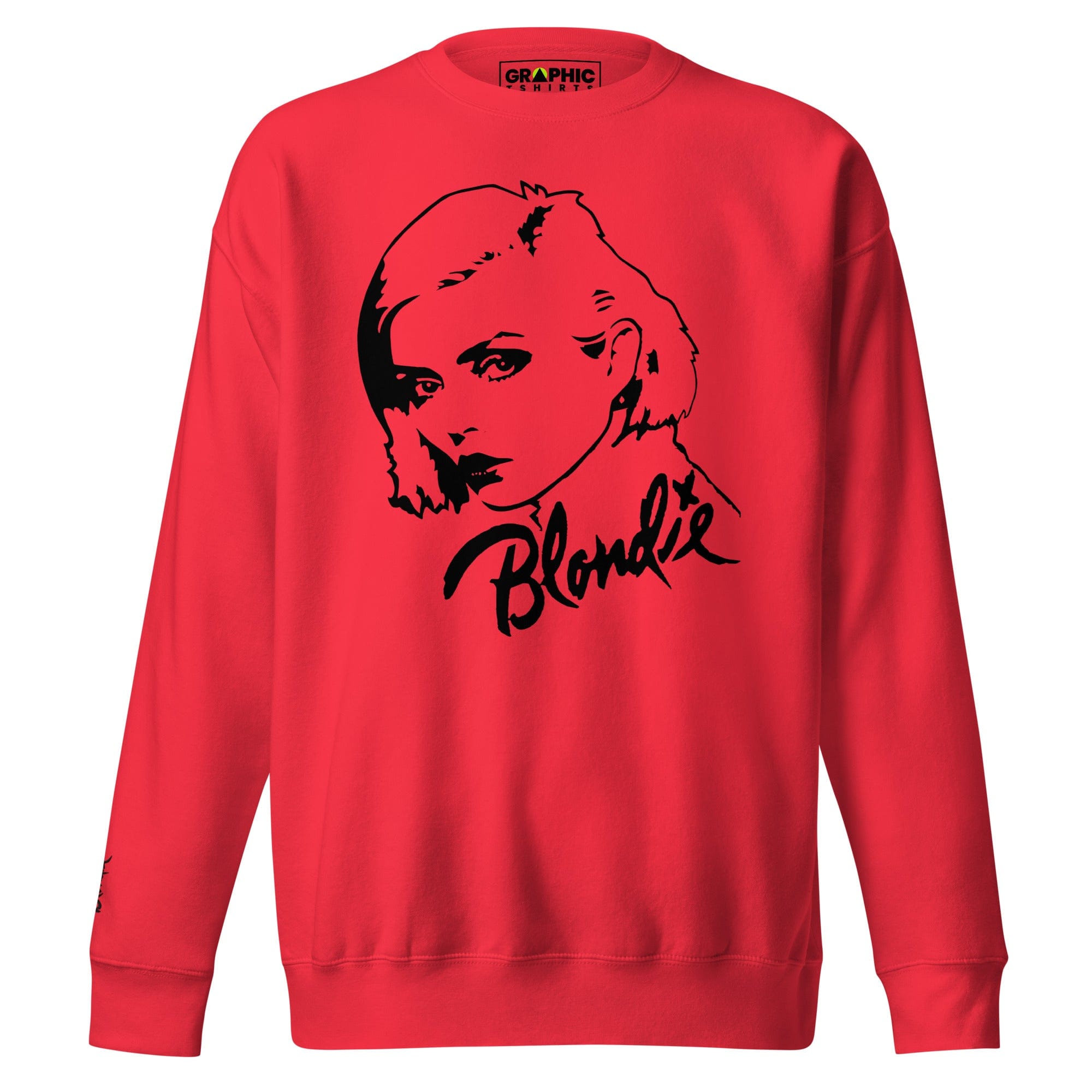 GRAPHIC T-SHIRTS Sweatshirt Team Red / S Unisex Premium Sweatshirt With Embroidered Sleeve - BLONDIE