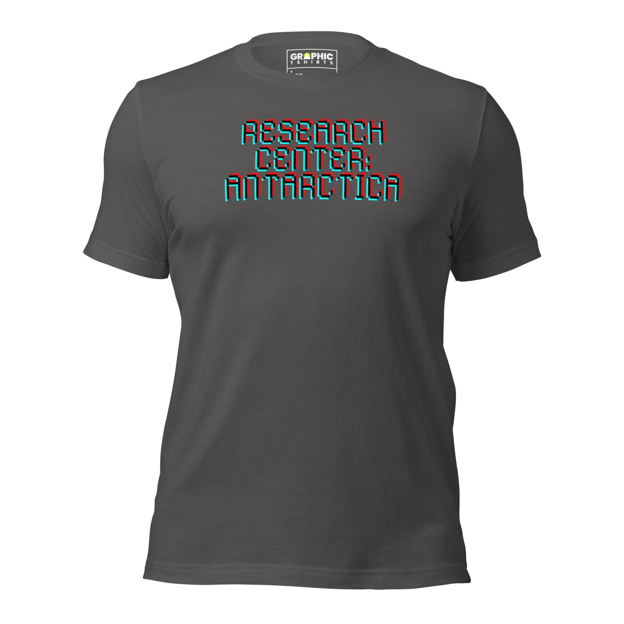 GRAPHIC T-SHIRTS T-Shirt Asphalt / S Unisex Crew Neck T-Shirt - Research Center Antarctica