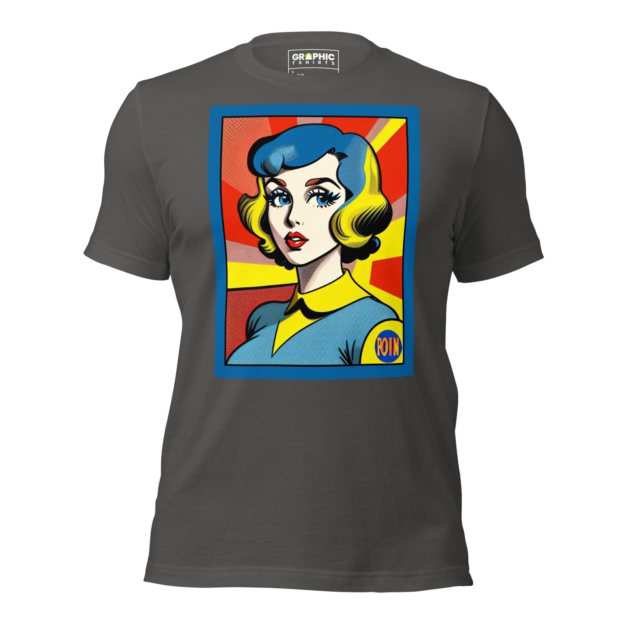 GRAPHIC T-SHIRTS T-Shirt Asphalt / S Unisex Crew Neck T-Shirt - Vintage American Comic Series v.13