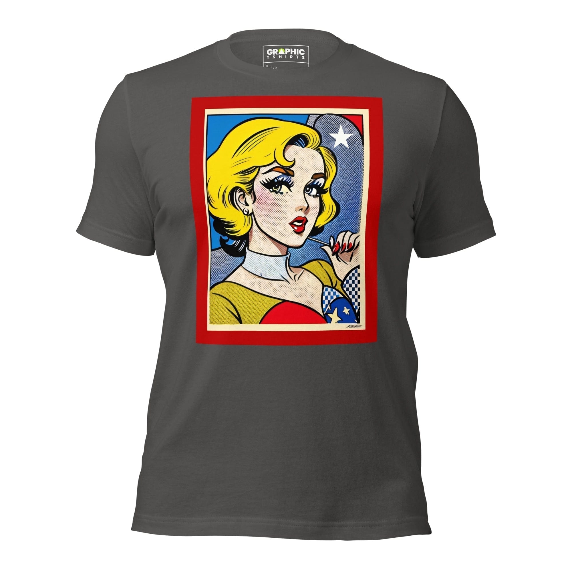 GRAPHIC T-SHIRTS T-Shirt Asphalt / S Unisex Crew Neck T-Shirt - Vintage American Comic Series v.21