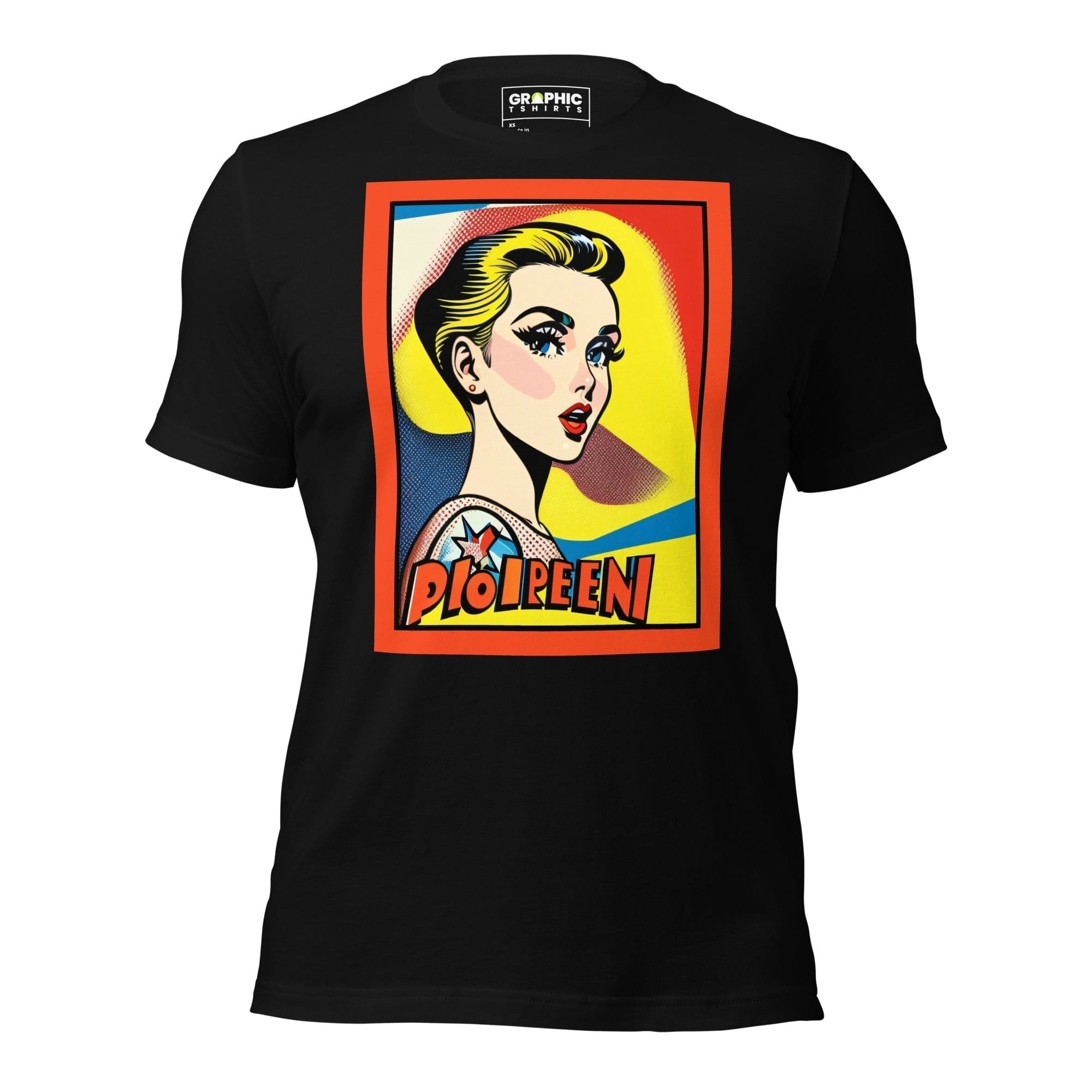 GRAPHIC T-SHIRTS T-Shirt Black / XS Unisex Crew Neck T-Shirt - Vintage American Comic Series v.18