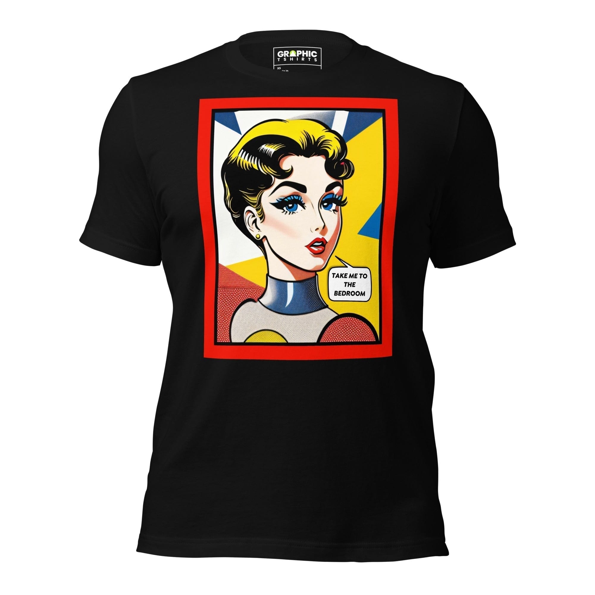 GRAPHIC T-SHIRTS T-Shirt Black / XS Unisex Crew Neck T-Shirt - Vintage American Comic Series v.31