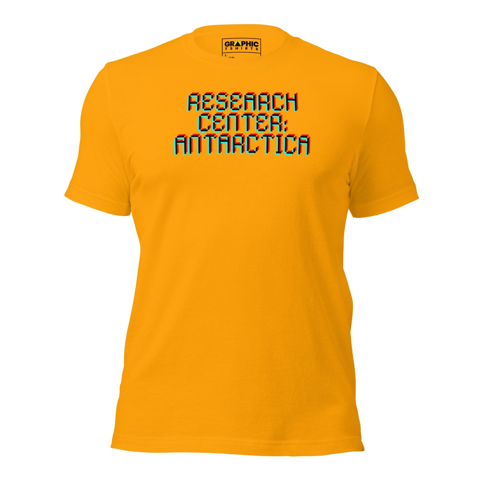 GRAPHIC T-SHIRTS T-Shirt Gold / S Unisex Crew Neck T-Shirt - Research Center Antarctica