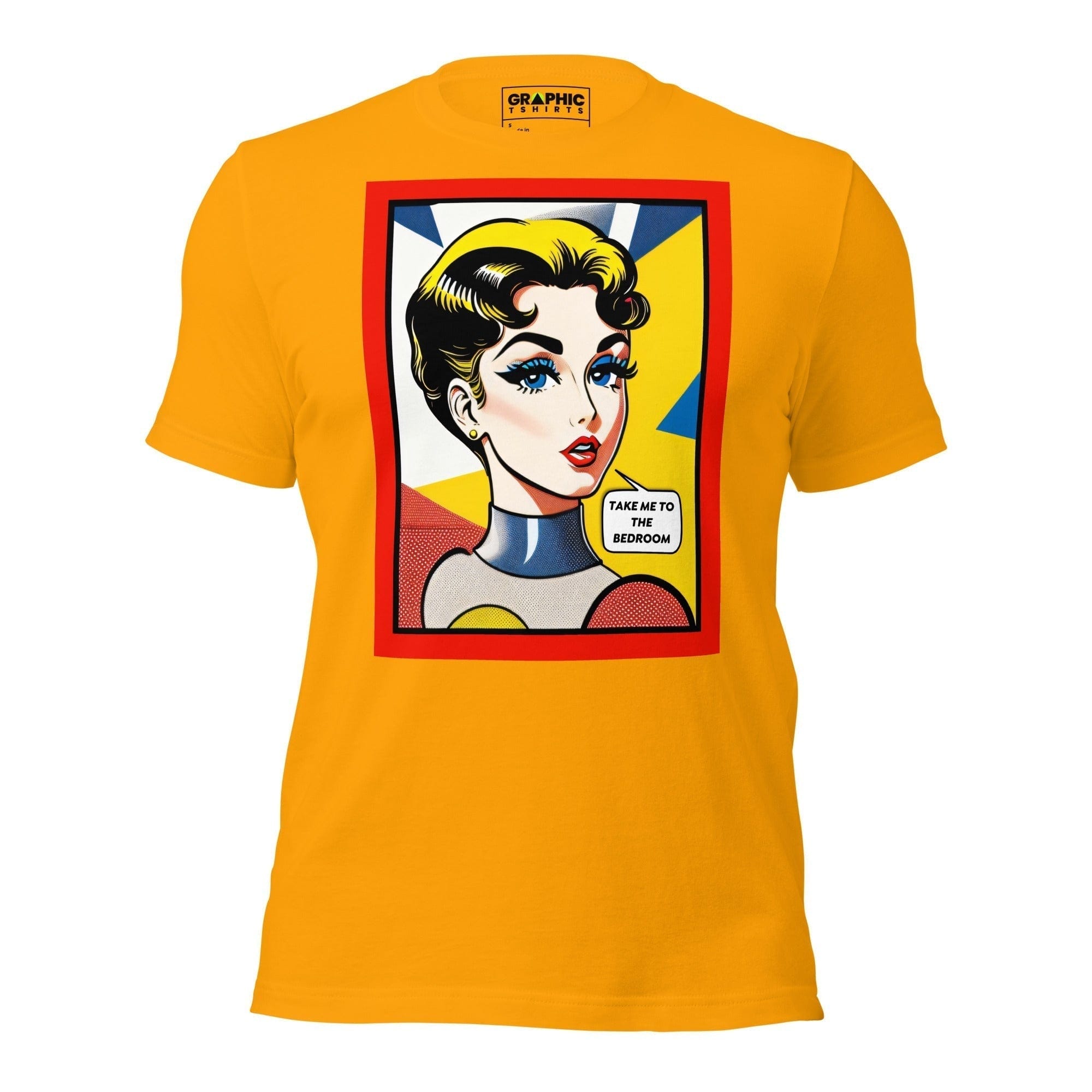 GRAPHIC T-SHIRTS T-Shirt Gold / S Unisex Crew Neck T-Shirt - Vintage American Comic Series v.31