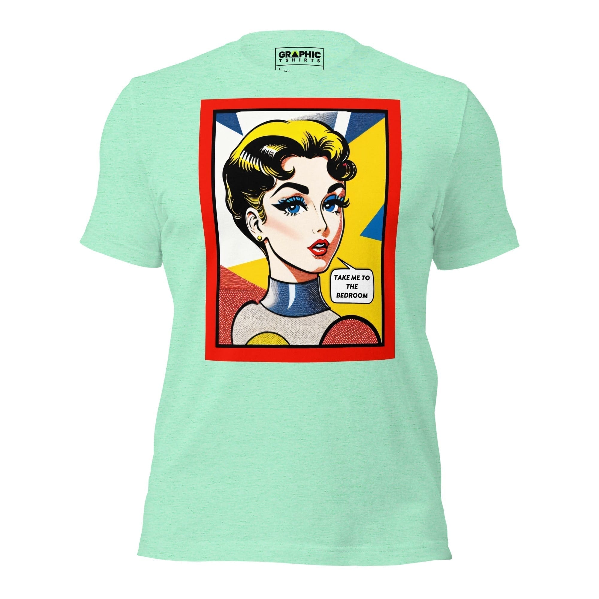 GRAPHIC T-SHIRTS T-Shirt Heather Mint / S Unisex Crew Neck T-Shirt - Vintage American Comic Series v.31