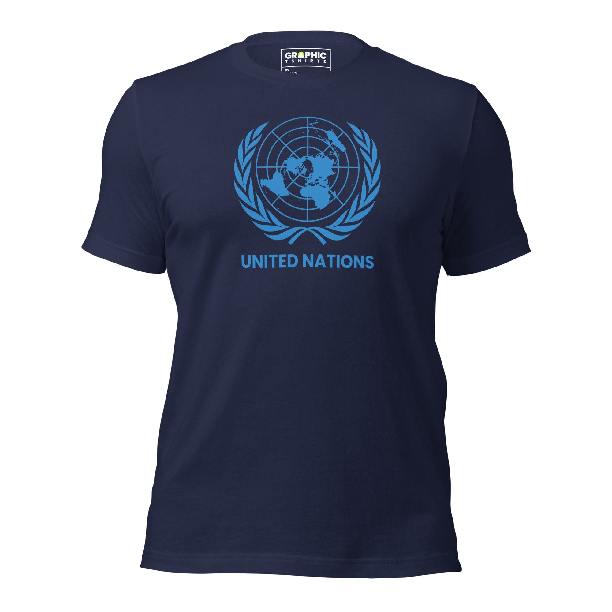 GRAPHIC T-SHIRTS T-Shirt Navy / XS Unisex Crew Neck T-Shirt - United Nations