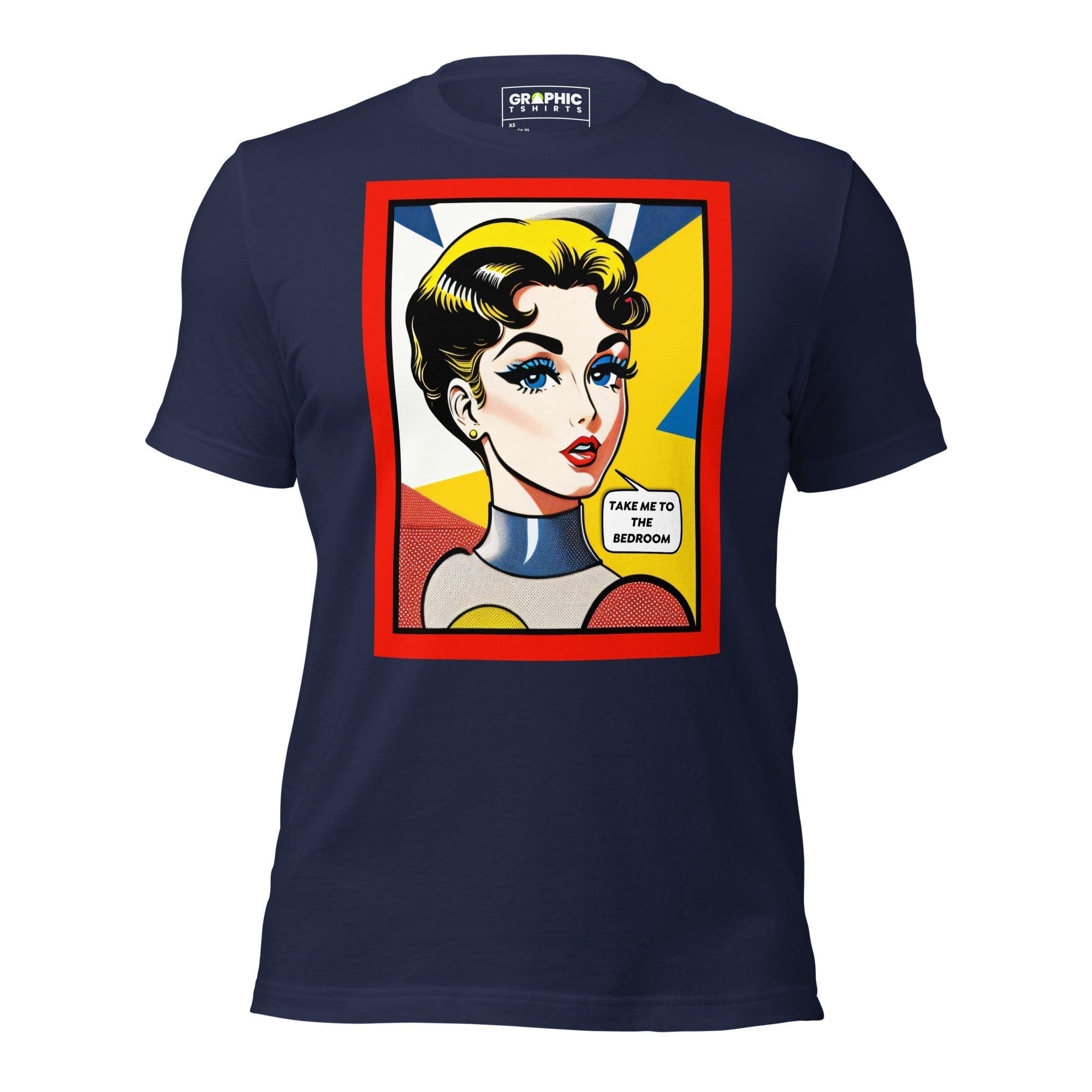 GRAPHIC T-SHIRTS T-Shirt Navy / XS Unisex Crew Neck T-Shirt - Vintage American Comic Series v.31