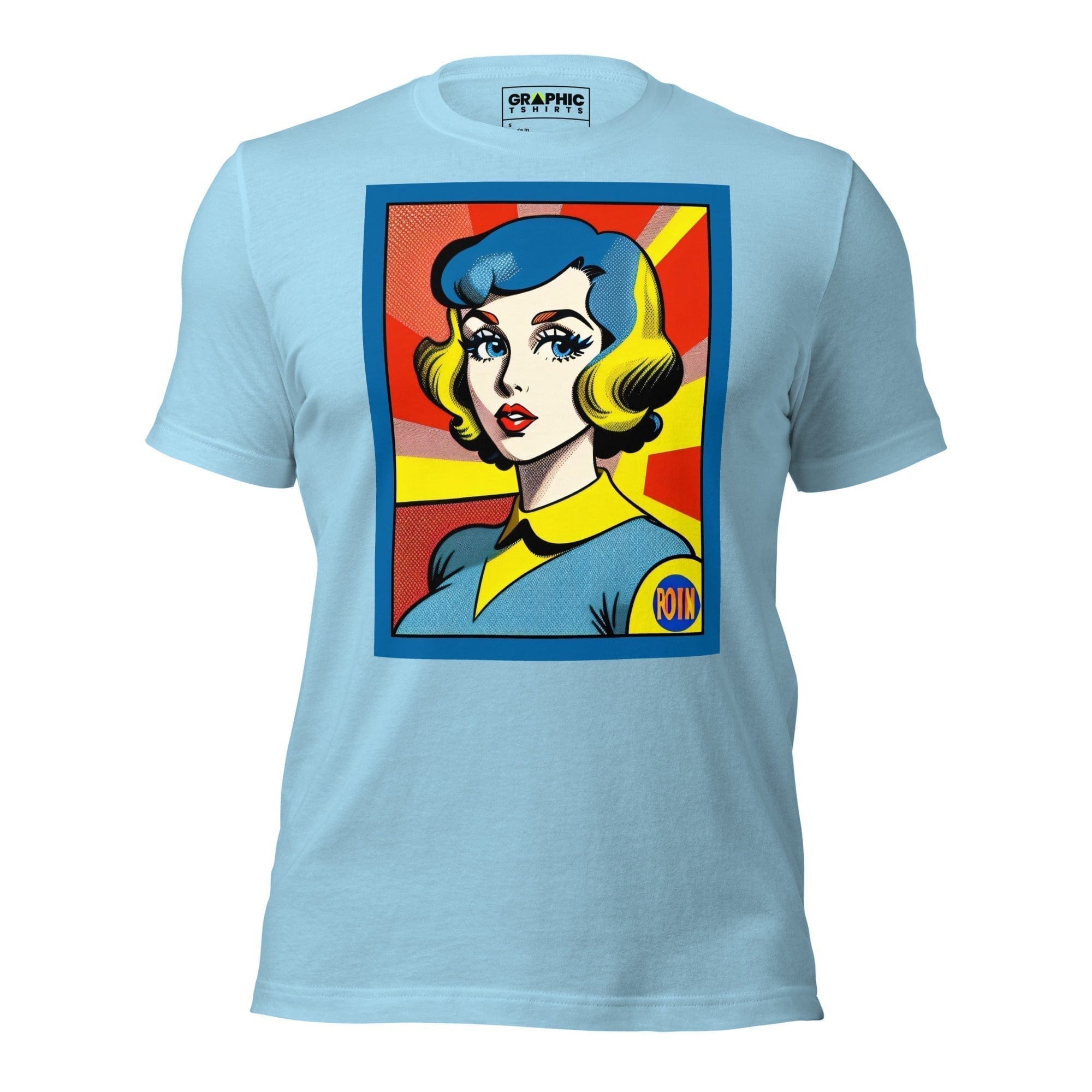 GRAPHIC T-SHIRTS T-Shirt Ocean Blue / S Unisex Crew Neck T-Shirt - Vintage American Comic Series v.13