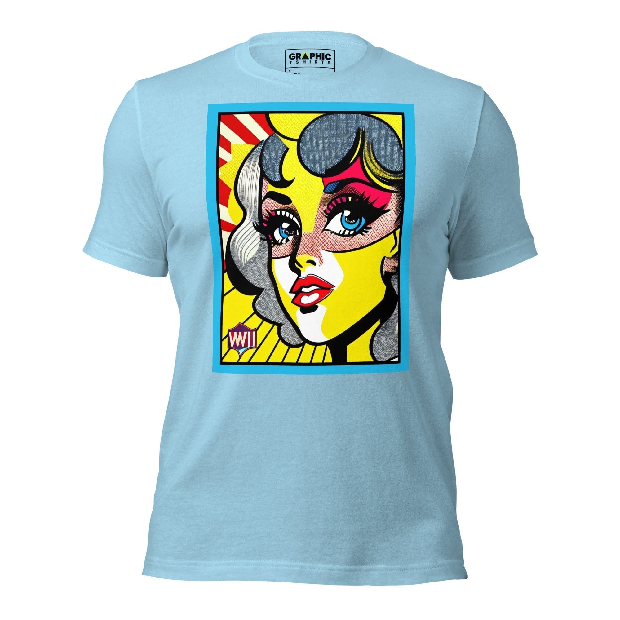 GRAPHIC T-SHIRTS T-Shirt Ocean Blue / S Unisex Crew Neck T-Shirt - Vintage American Comic Series v.17