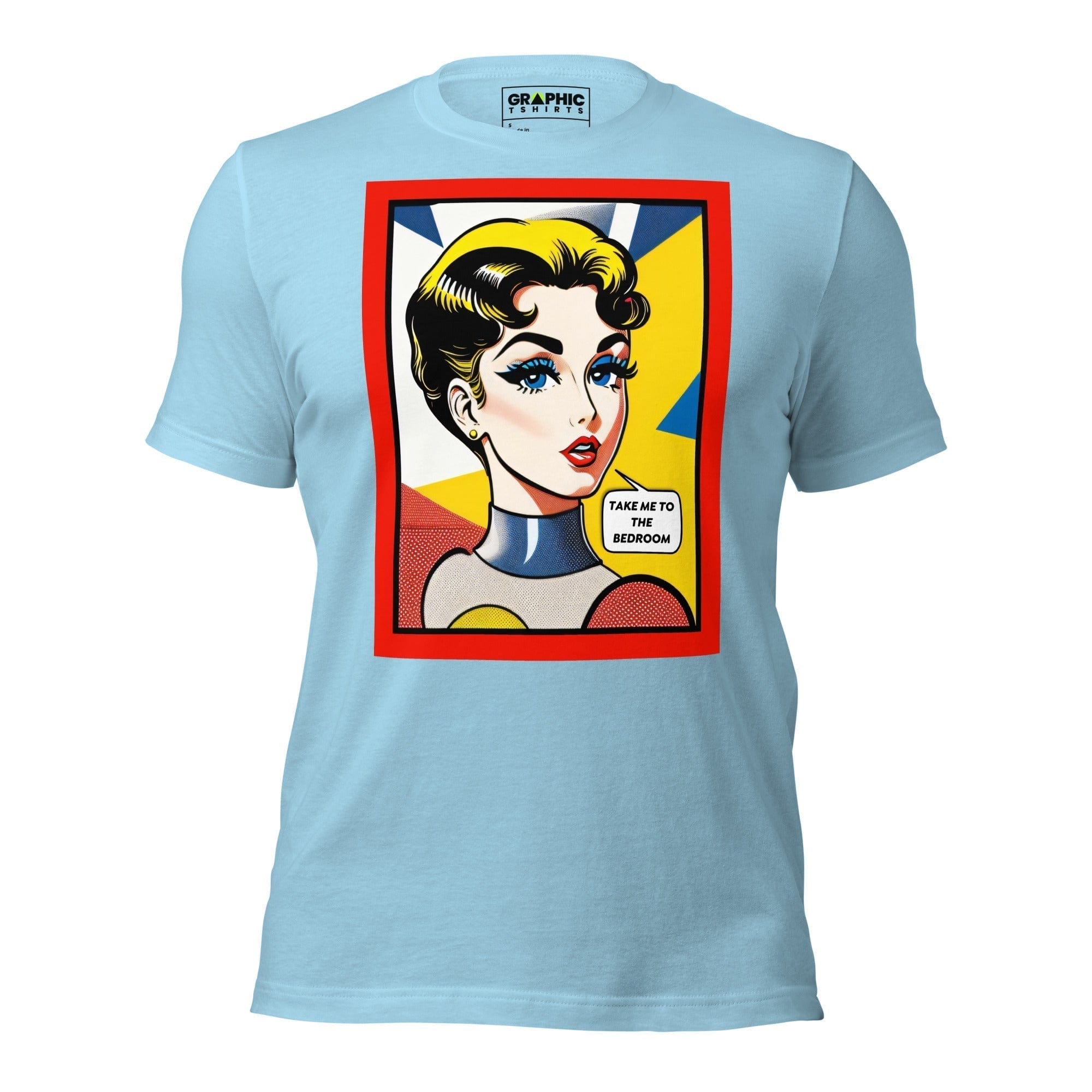 GRAPHIC T-SHIRTS T-Shirt Ocean Blue / S Unisex Crew Neck T-Shirt - Vintage American Comic Series v.31