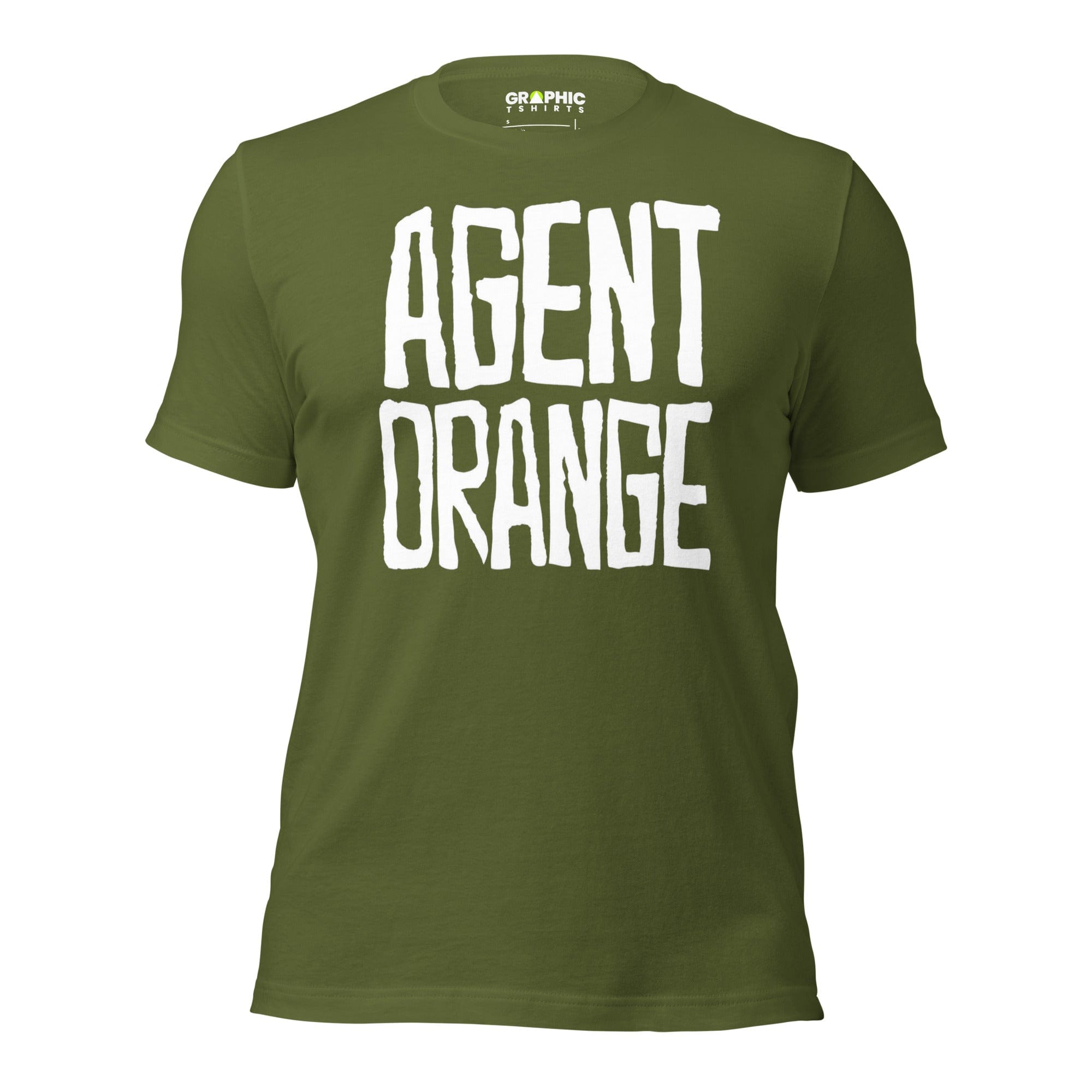 GRAPHIC T-SHIRTS T-Shirt Olive / S Unisex Crew Neck T-Shirt - Agent Orange