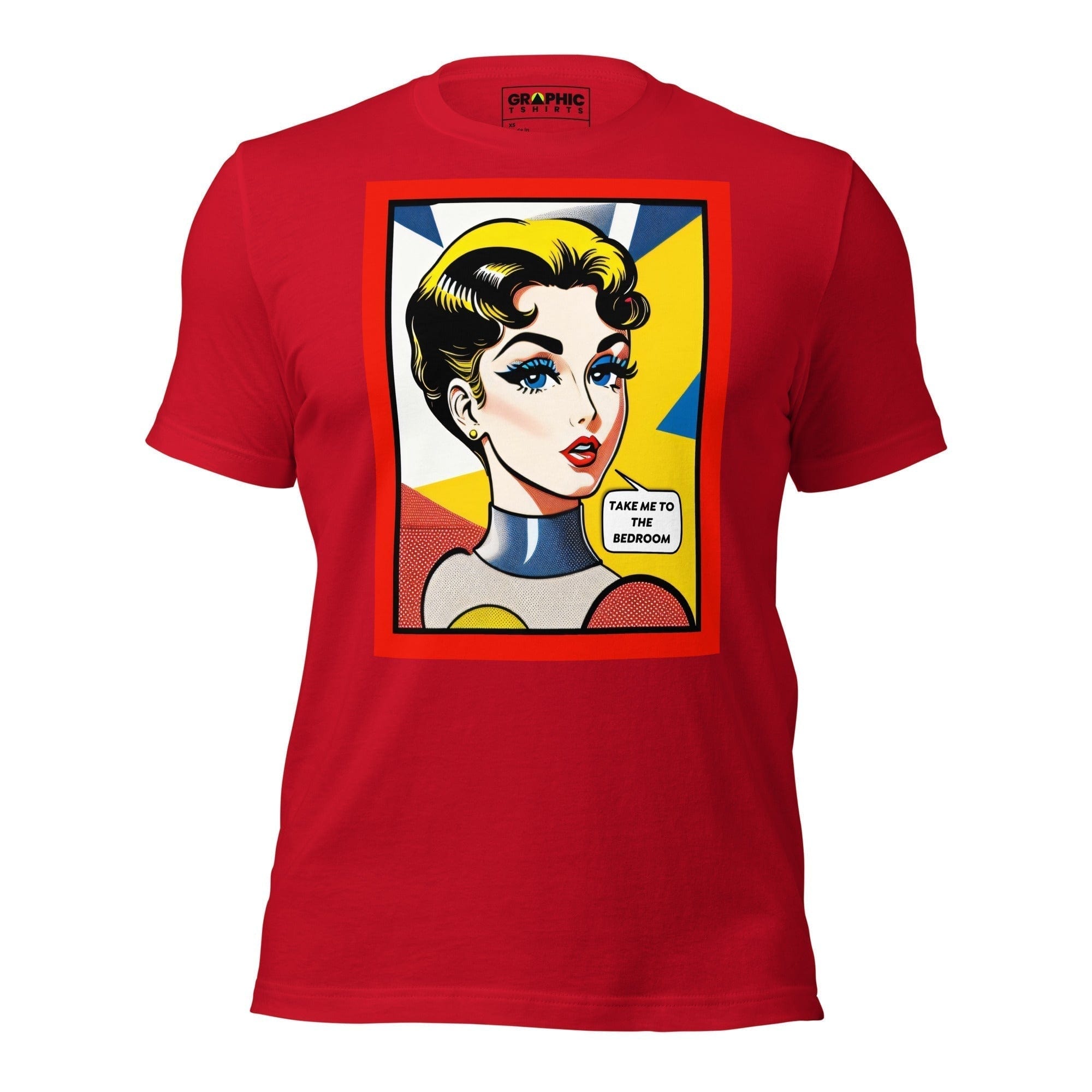 GRAPHIC T-SHIRTS T-Shirt Red / XS Unisex Crew Neck T-Shirt - Vintage American Comic Series v.31