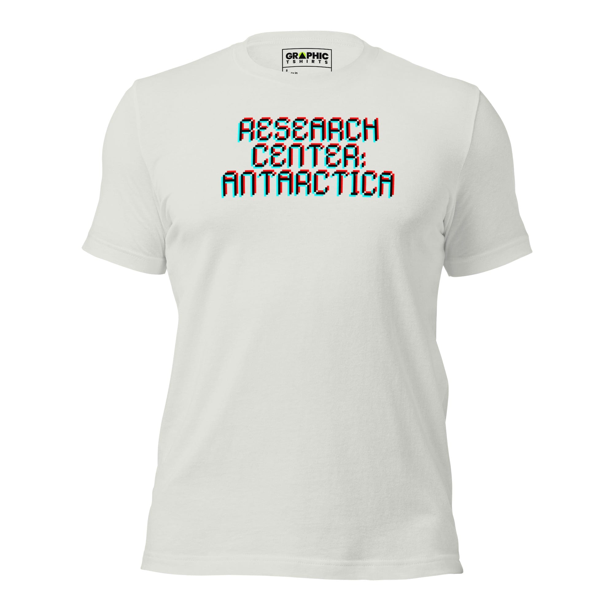 GRAPHIC T-SHIRTS T-Shirt Silver / S Unisex Crew Neck T-Shirt - Research Center Antarctica