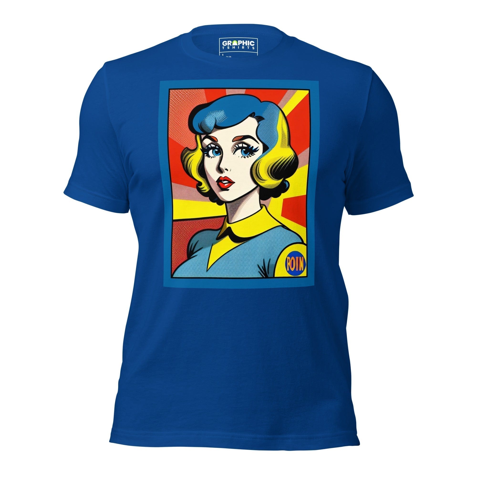 GRAPHIC T-SHIRTS T-Shirt True Royal / S Unisex Crew Neck T-Shirt - Vintage American Comic Series v.13