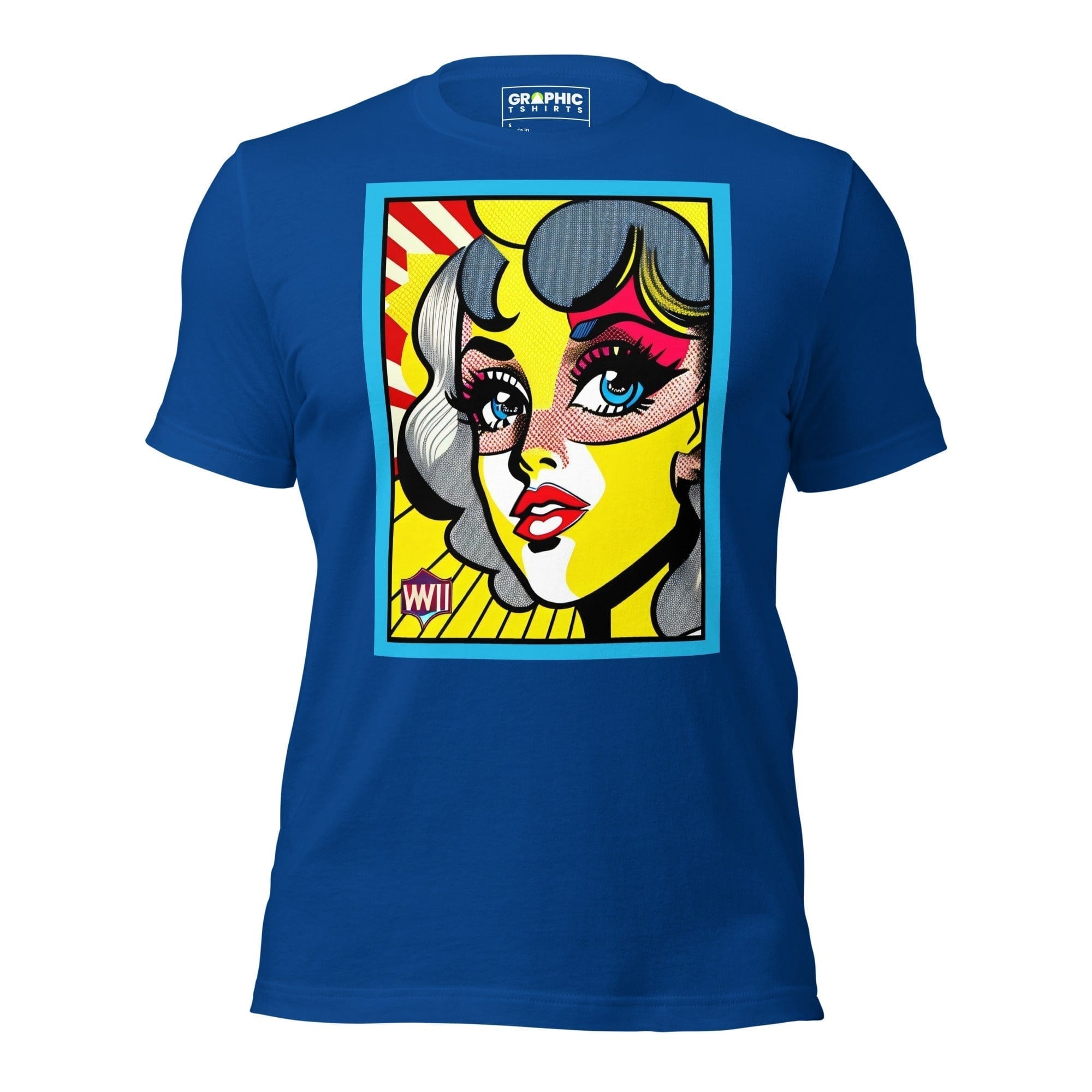 GRAPHIC T-SHIRTS T-Shirt True Royal / S Unisex Crew Neck T-Shirt - Vintage American Comic Series v.17