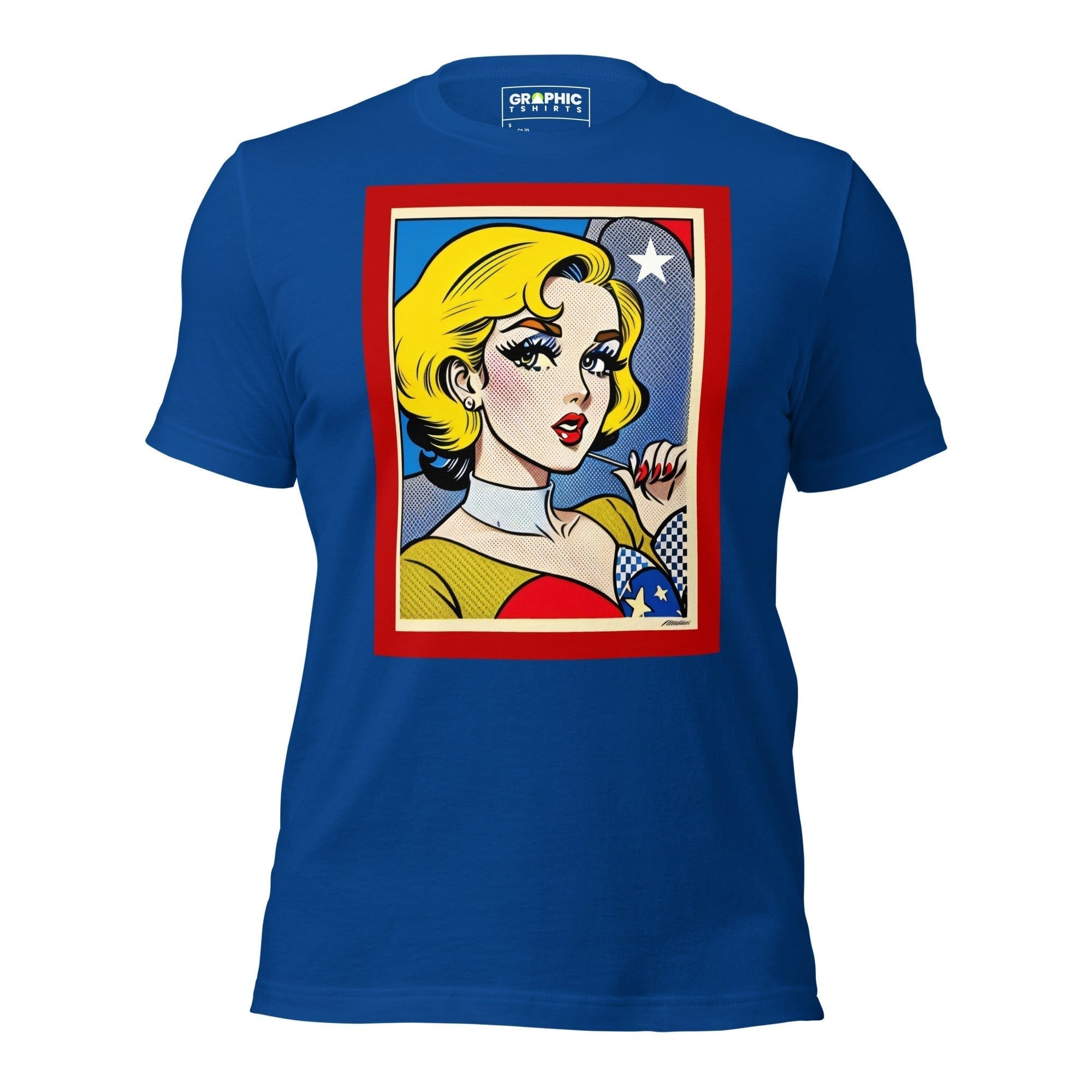 GRAPHIC T-SHIRTS T-Shirt True Royal / S Unisex Crew Neck T-Shirt - Vintage American Comic Series v.21