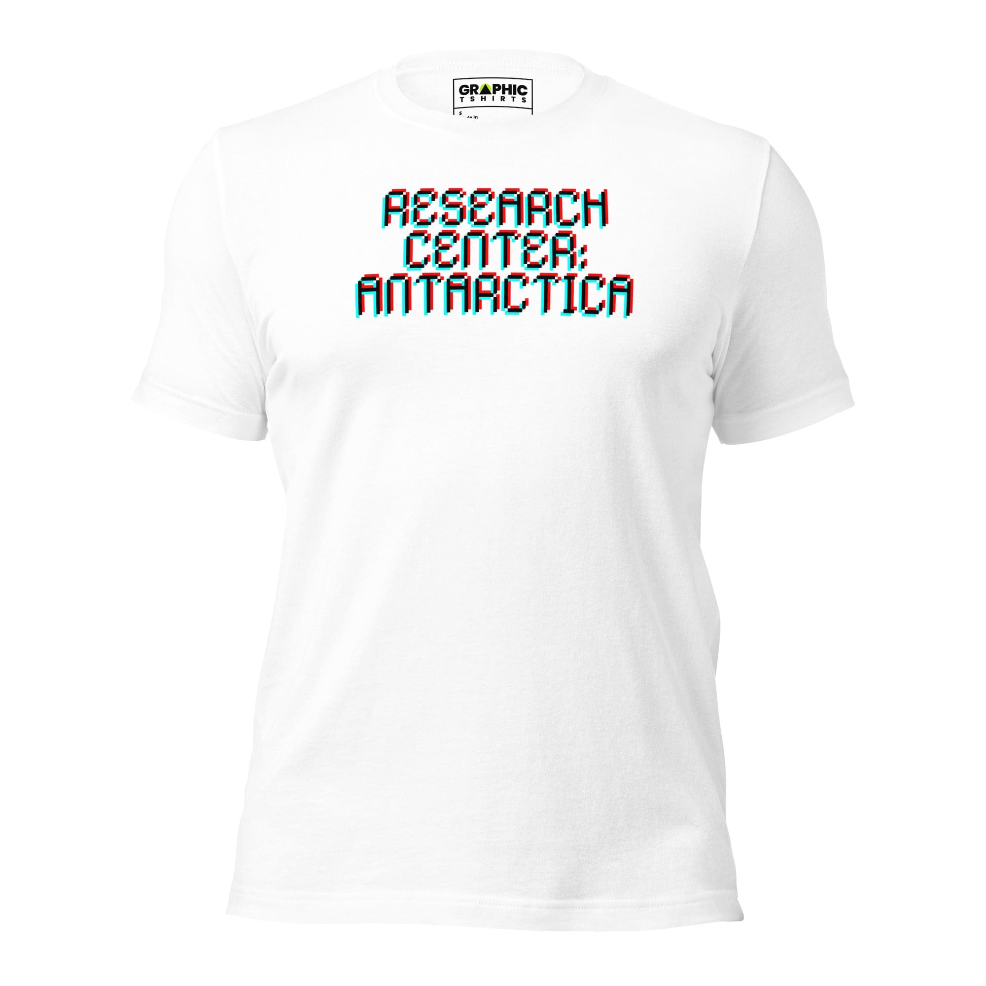 GRAPHIC T-SHIRTS T-Shirt White / S Unisex Crew Neck T-Shirt - Research Center Antarctica