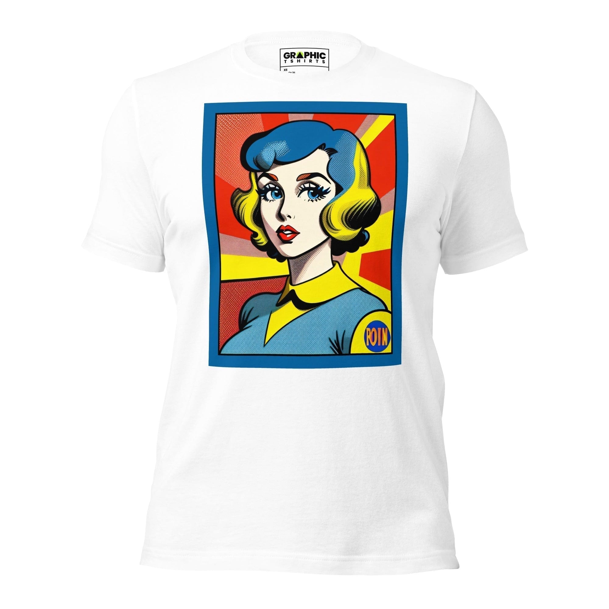 GRAPHIC T-SHIRTS T-Shirt White / XS Unisex Crew Neck T-Shirt - Vintage American Comic Series v.13