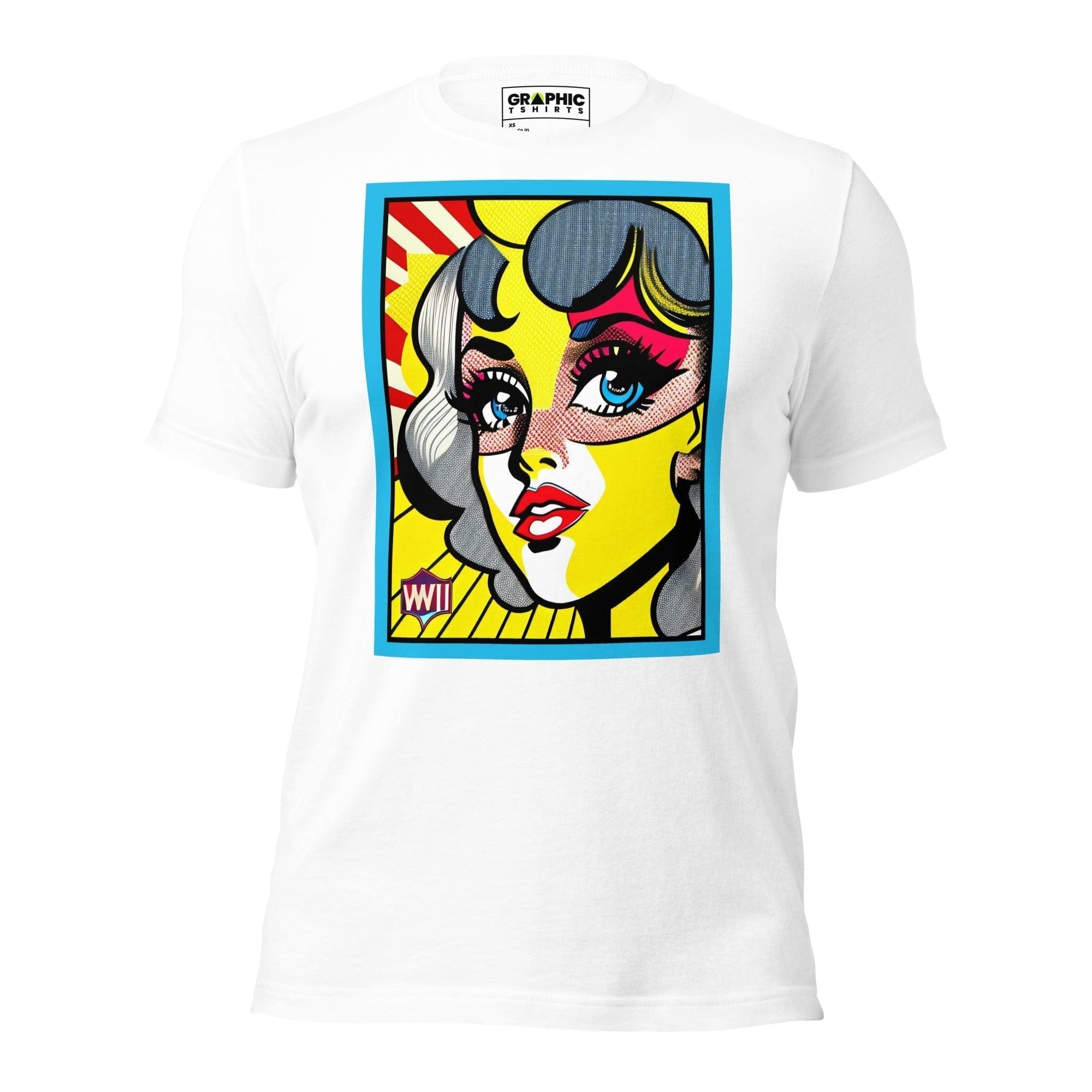 GRAPHIC T-SHIRTS T-Shirt White / XS Unisex Crew Neck T-Shirt - Vintage American Comic Series v.17