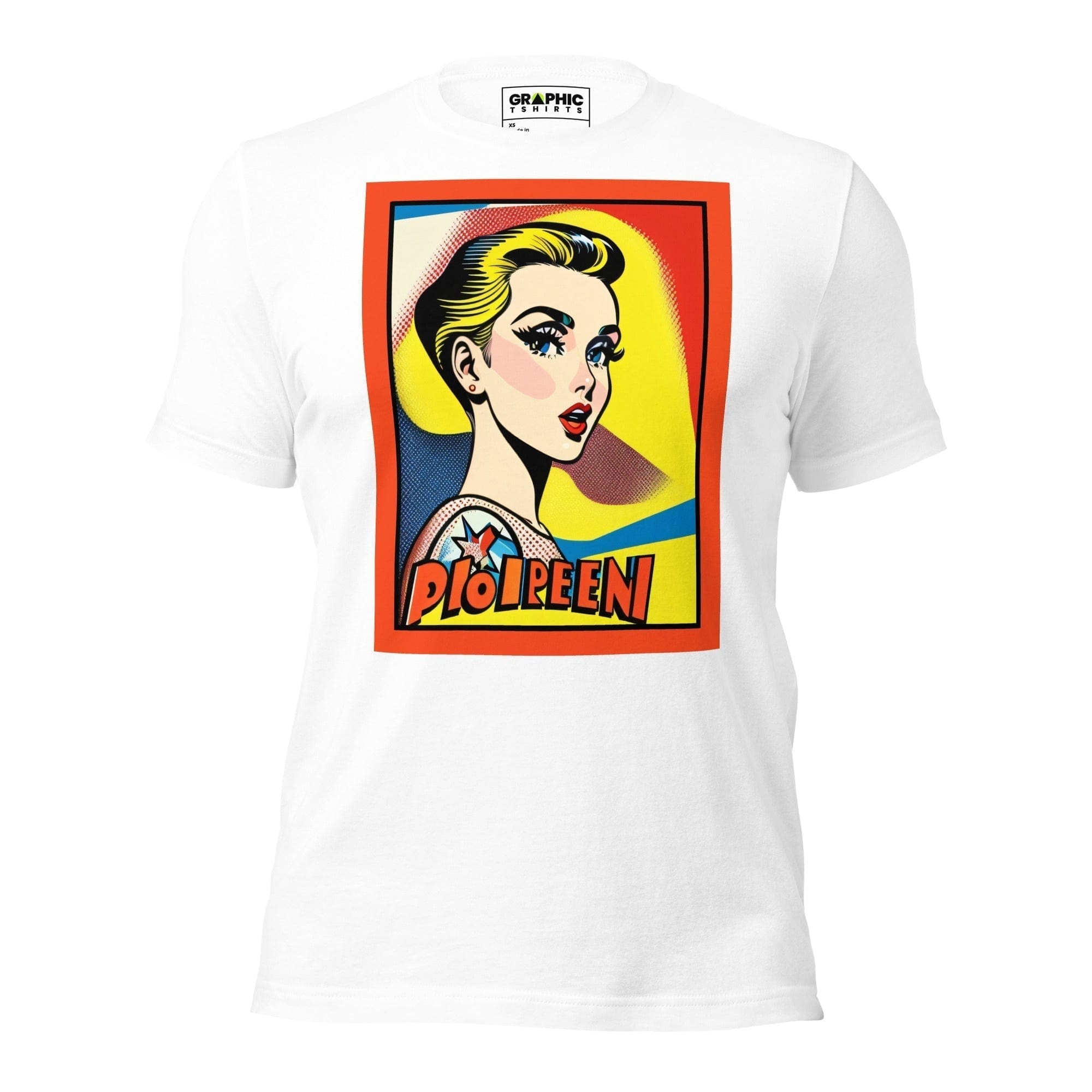 GRAPHIC T-SHIRTS T-Shirt White / XS Unisex Crew Neck T-Shirt - Vintage American Comic Series v.18