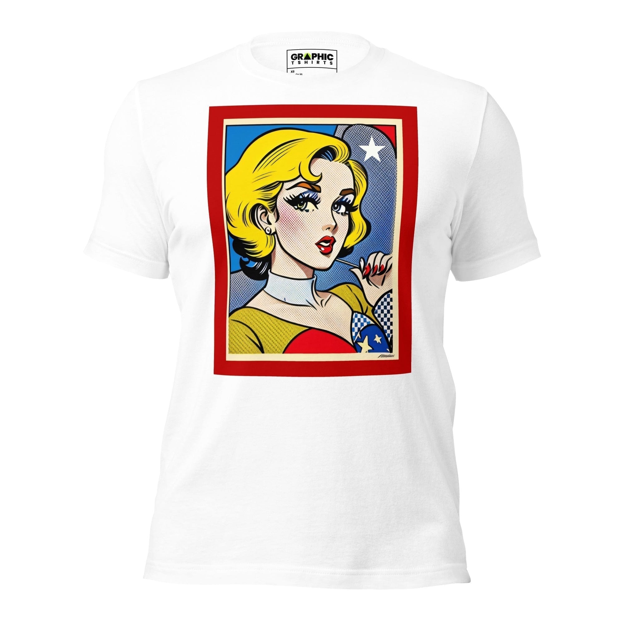 GRAPHIC T-SHIRTS T-Shirt White / XS Unisex Crew Neck T-Shirt - Vintage American Comic Series v.21