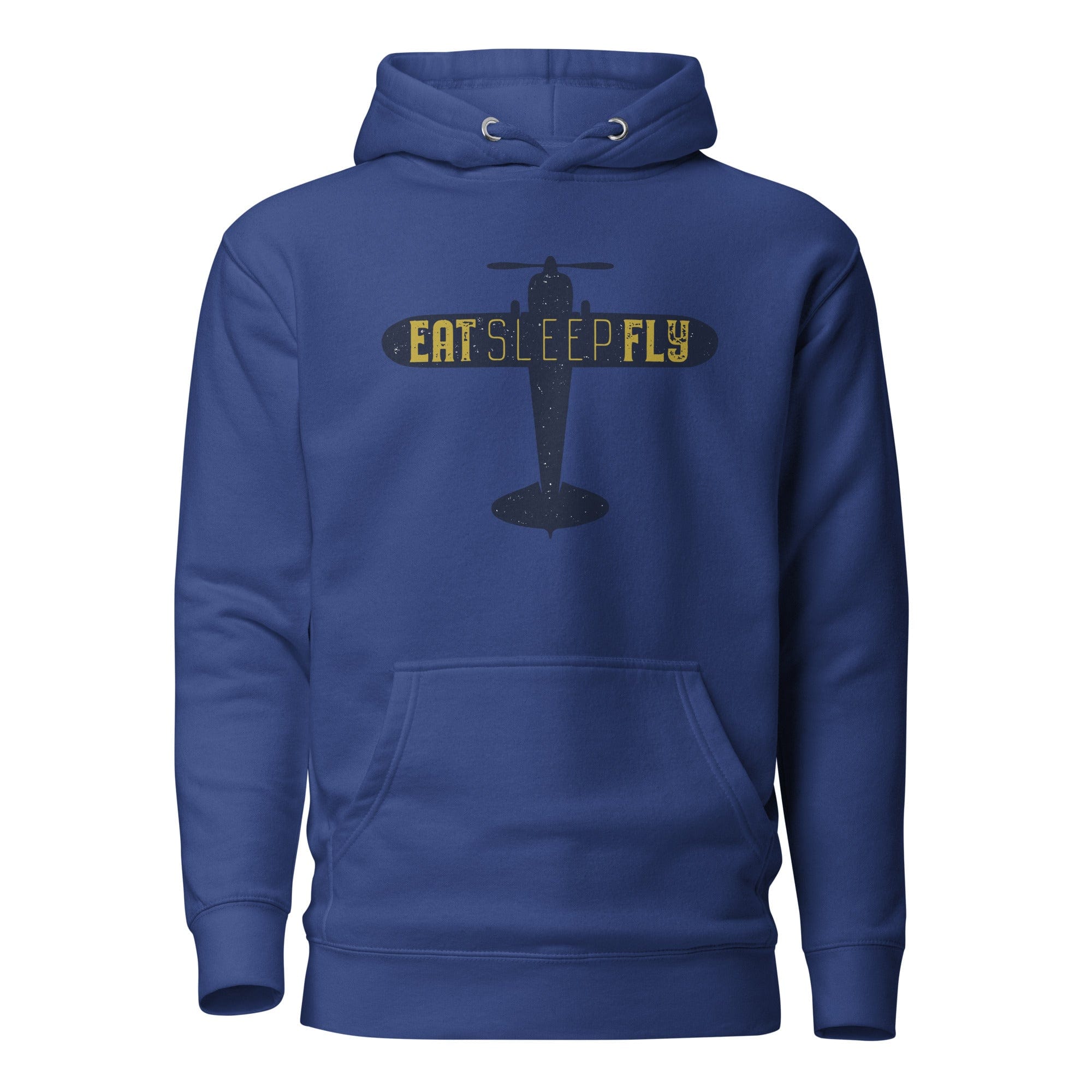 GRAPHIC T-SHIRTS Team Royal / S Unisex Premium Hoodie - Cotton Heritage - Eat Sleep Fly