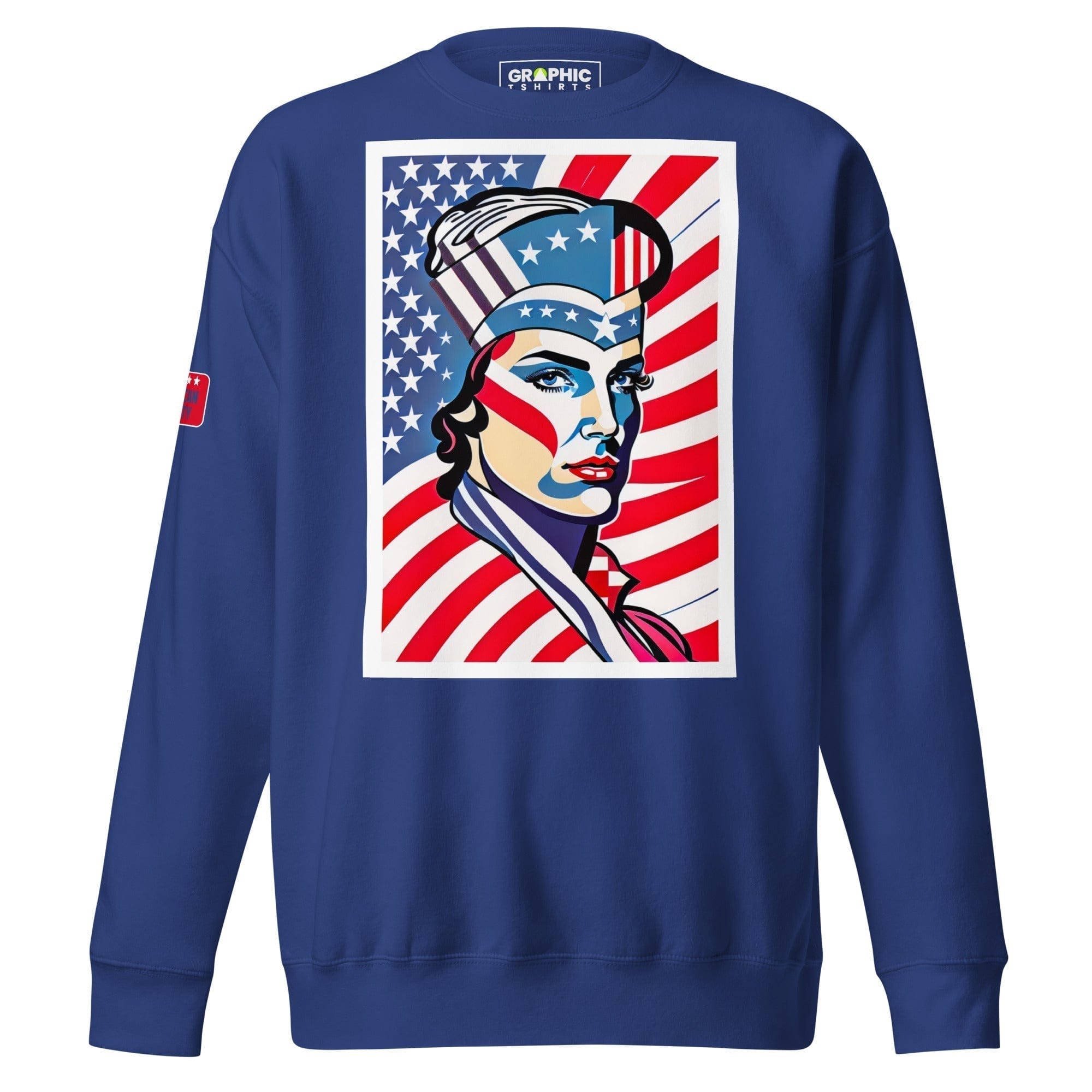 GRAPHIC T-SHIRTS Team Royal / S Unisex Premium Sweatshirt - American Liberty Series v.2