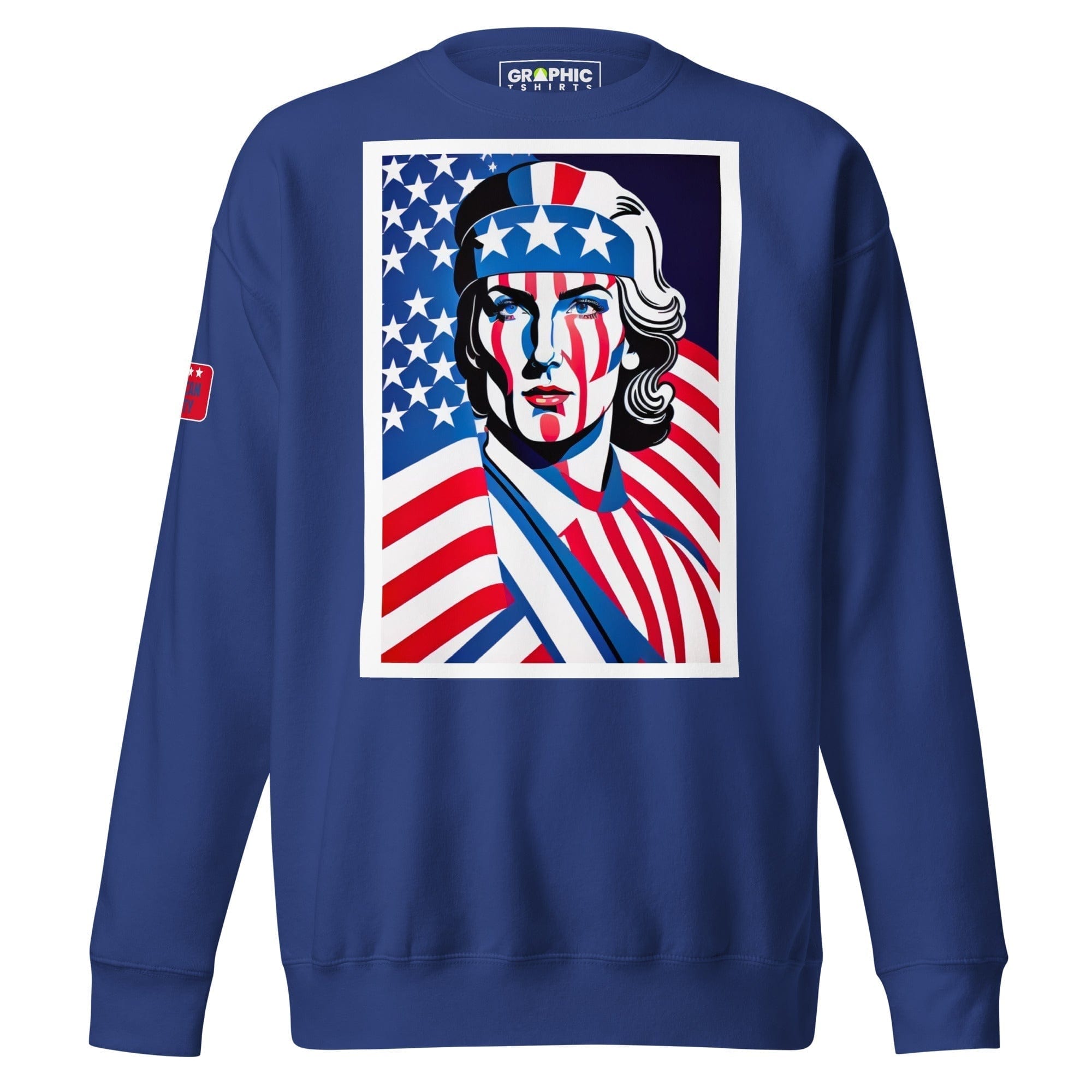 GRAPHIC T-SHIRTS Team Royal / S Unisex Premium Sweatshirt - American Liberty Series v.24